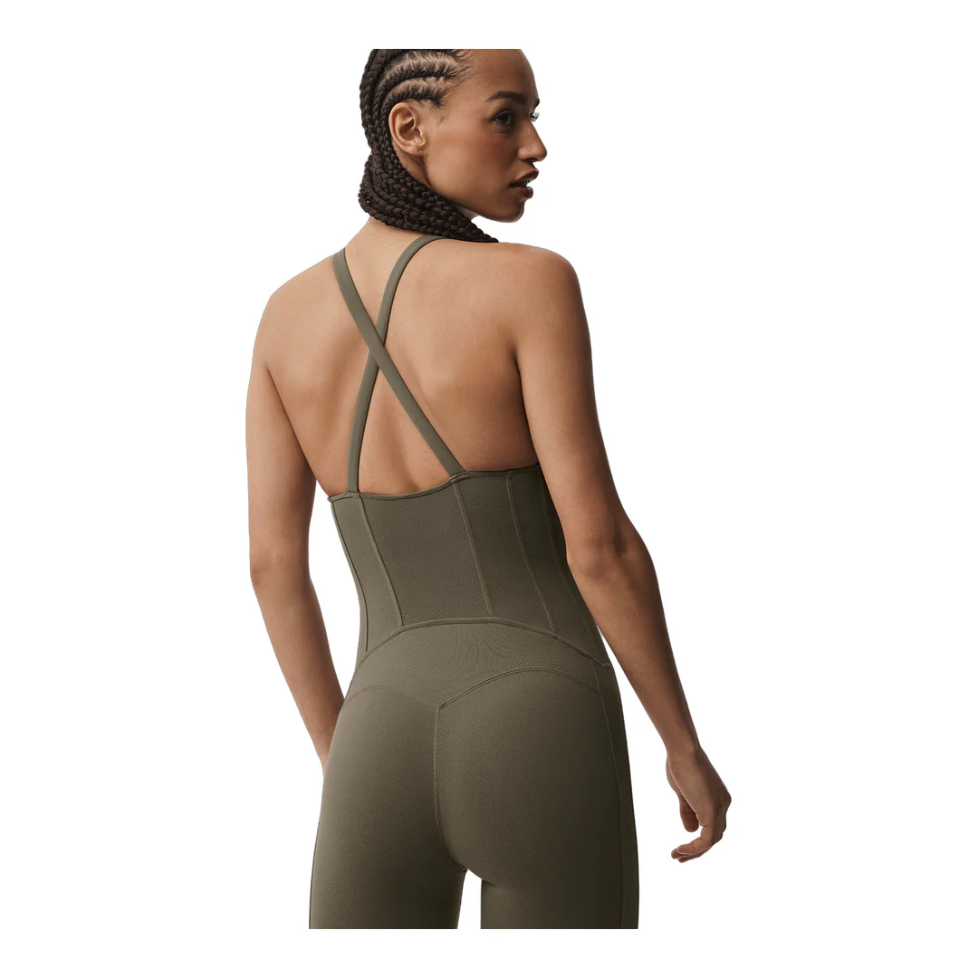alo Airbrush Sparks Fly Corset Onesie - Olive Tree - Image 5