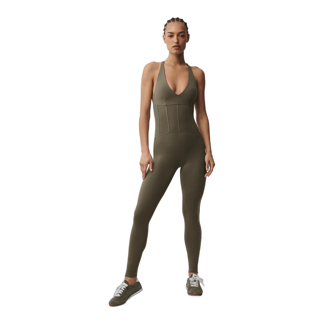 alo Airbrush Sparks Fly Corset Onesie - Olive Tree - Image 6