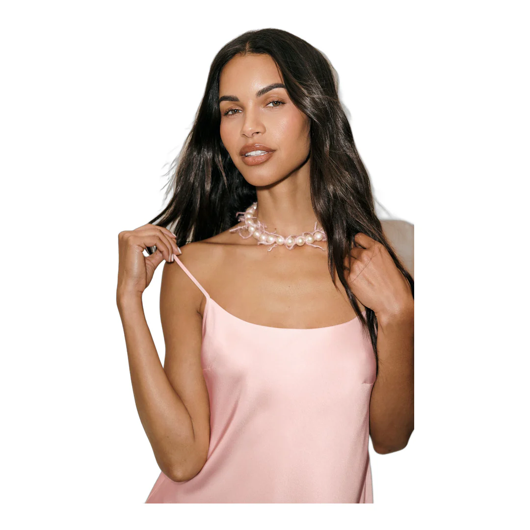 alo Silk Blend Radiance Dress - Sundrenched Pink - Image 4