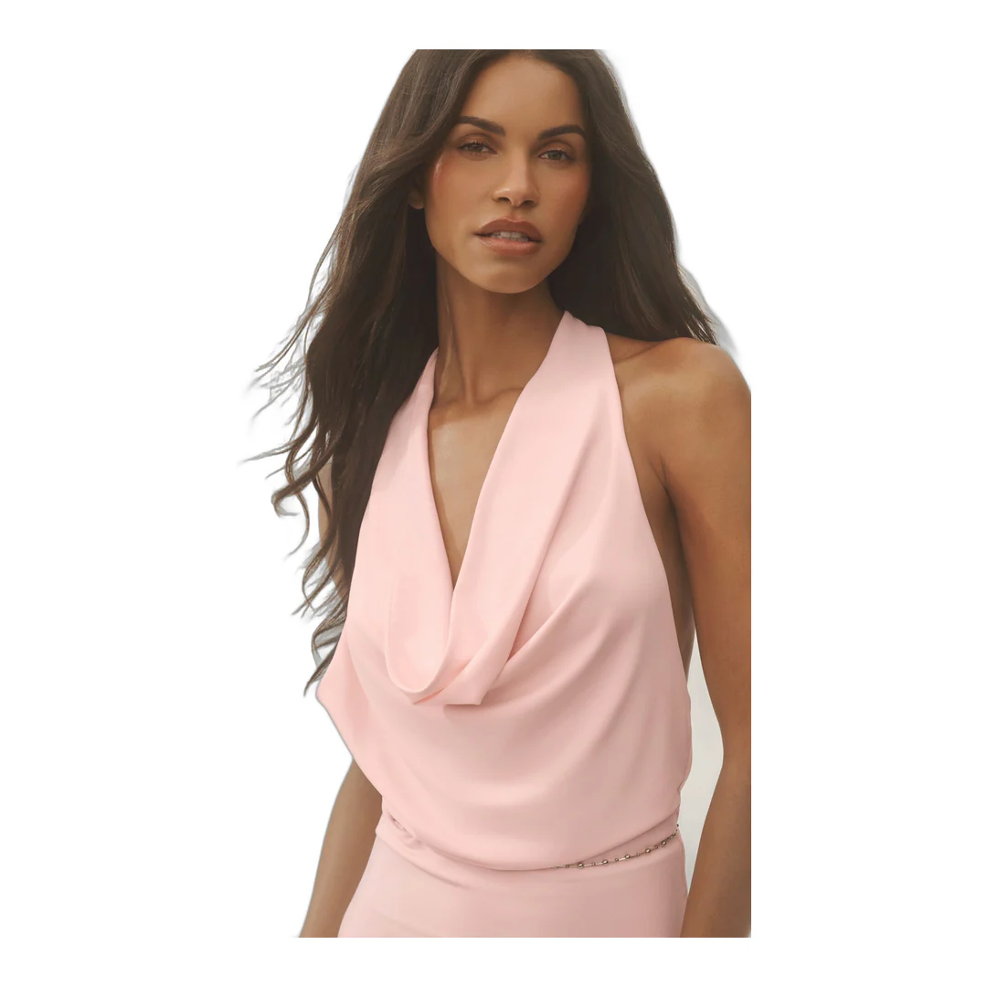 alo Summer Soiree Halter Mini Dress - Sundrenched Pink - Image 3