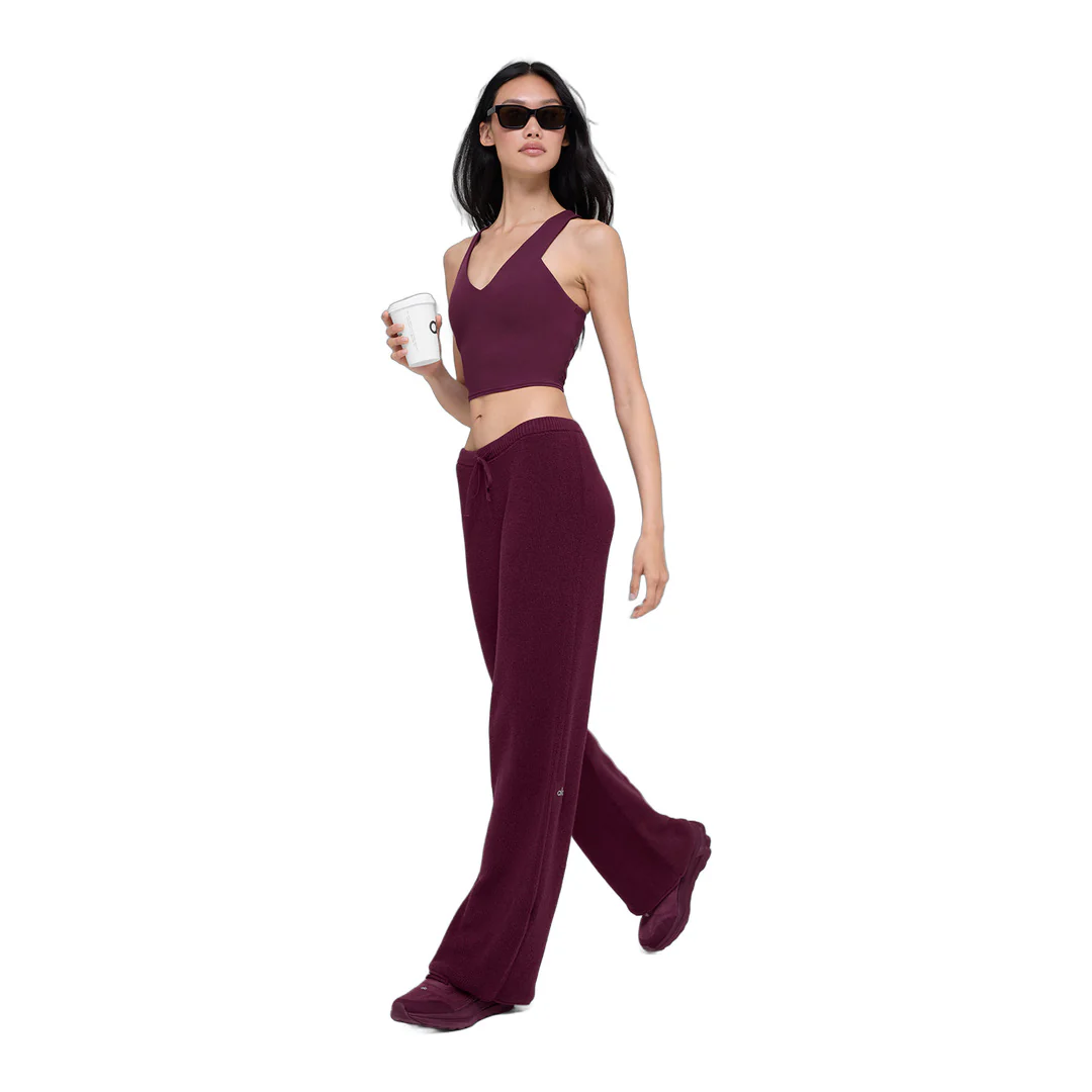 alo Airbrush Real Bra Tank - Burgundy - Image 3