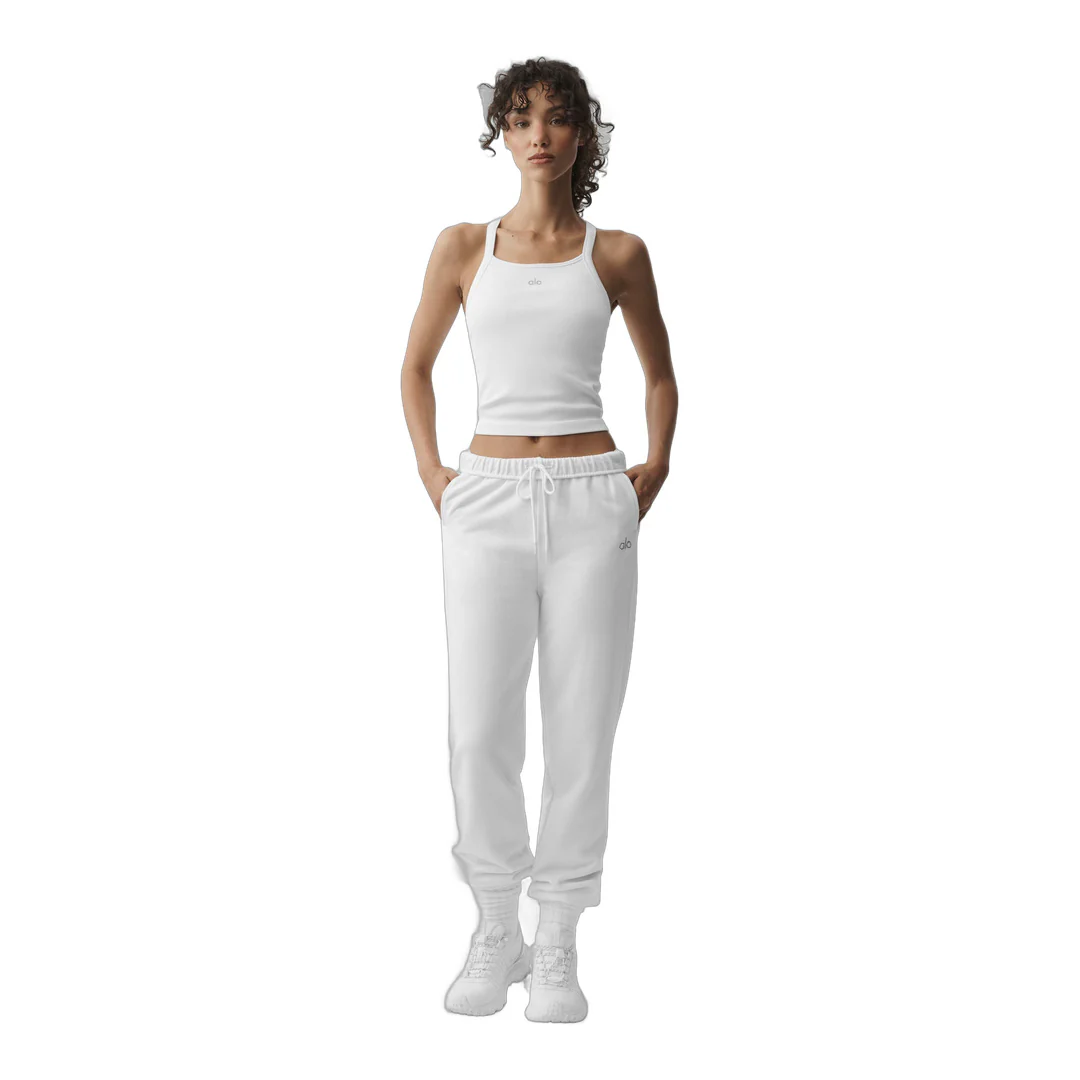 alo Seamless Ribbed Favorite Bra Tank - White - Image 5