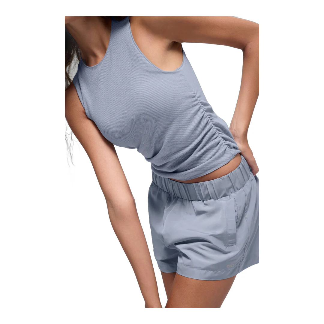 alo Ribbed En Pointe Tank - Winter Frost - Image 2