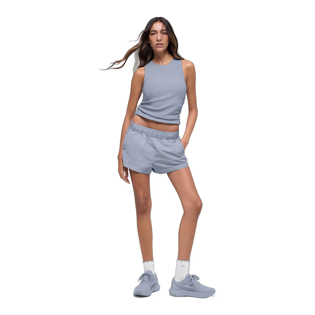 alo Ribbed En Pointe Tank - Winter Frost - Image 4