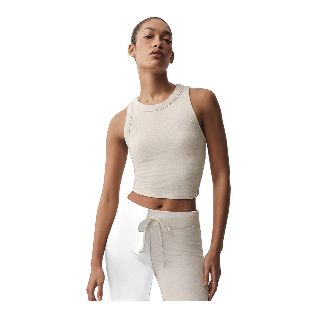 alo Sway Bra Tank - Oatmeal Heather - Image 5