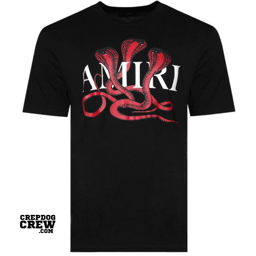 AMIRI SNAKE TEE BLACK RED