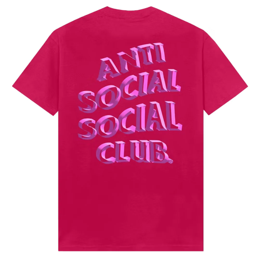 Anti Social Social Club Deeper Than Usual Tee Sangria - Image 2