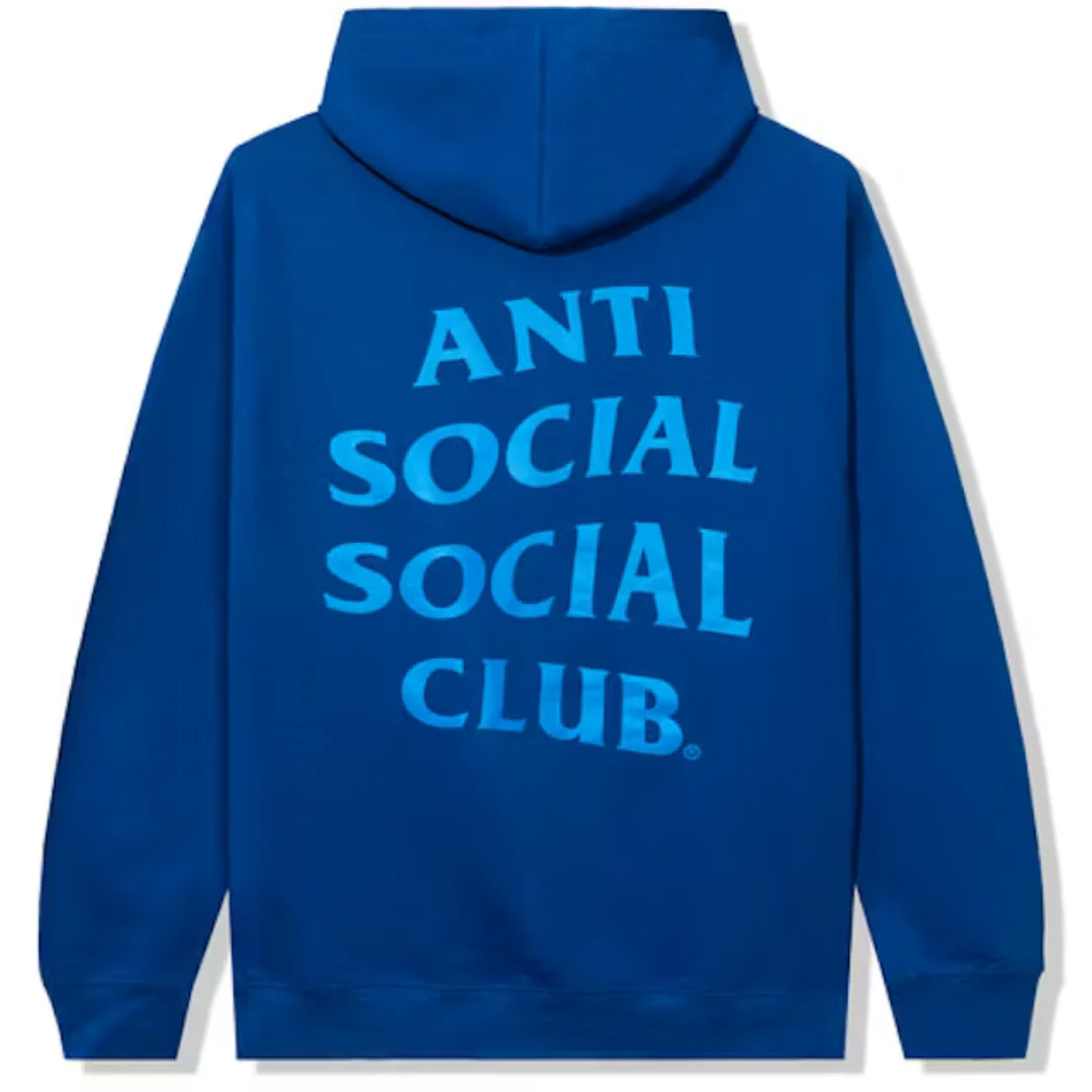 Anti Social Social Club Early Decision Hoodie Blue - Image 2