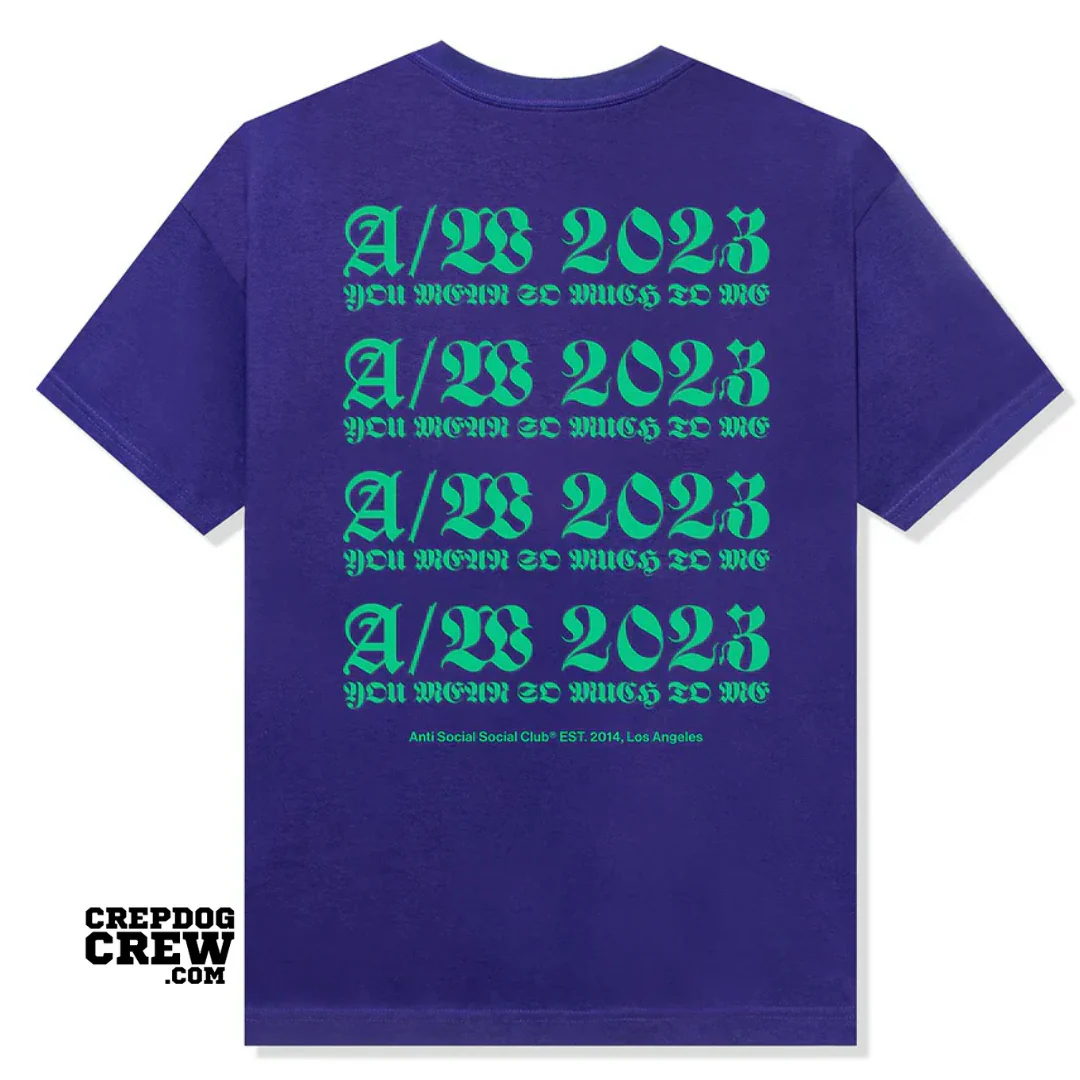 Anti Social Social Club NOTHING ELSE TEE PURPLE - Image 2