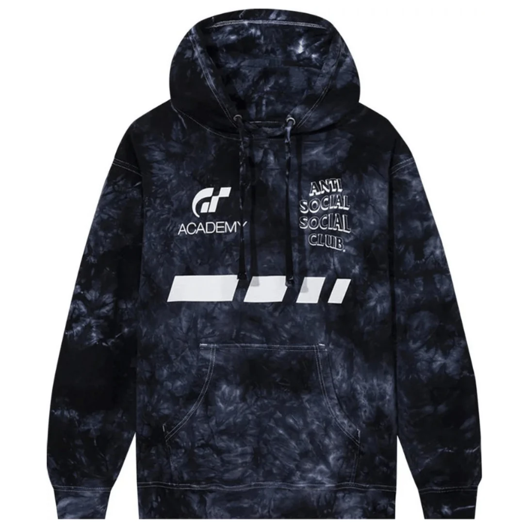 ANTI SOCIAL SOCIAL CLUB X GRAN TURISMO DYE HOODIE BLACK