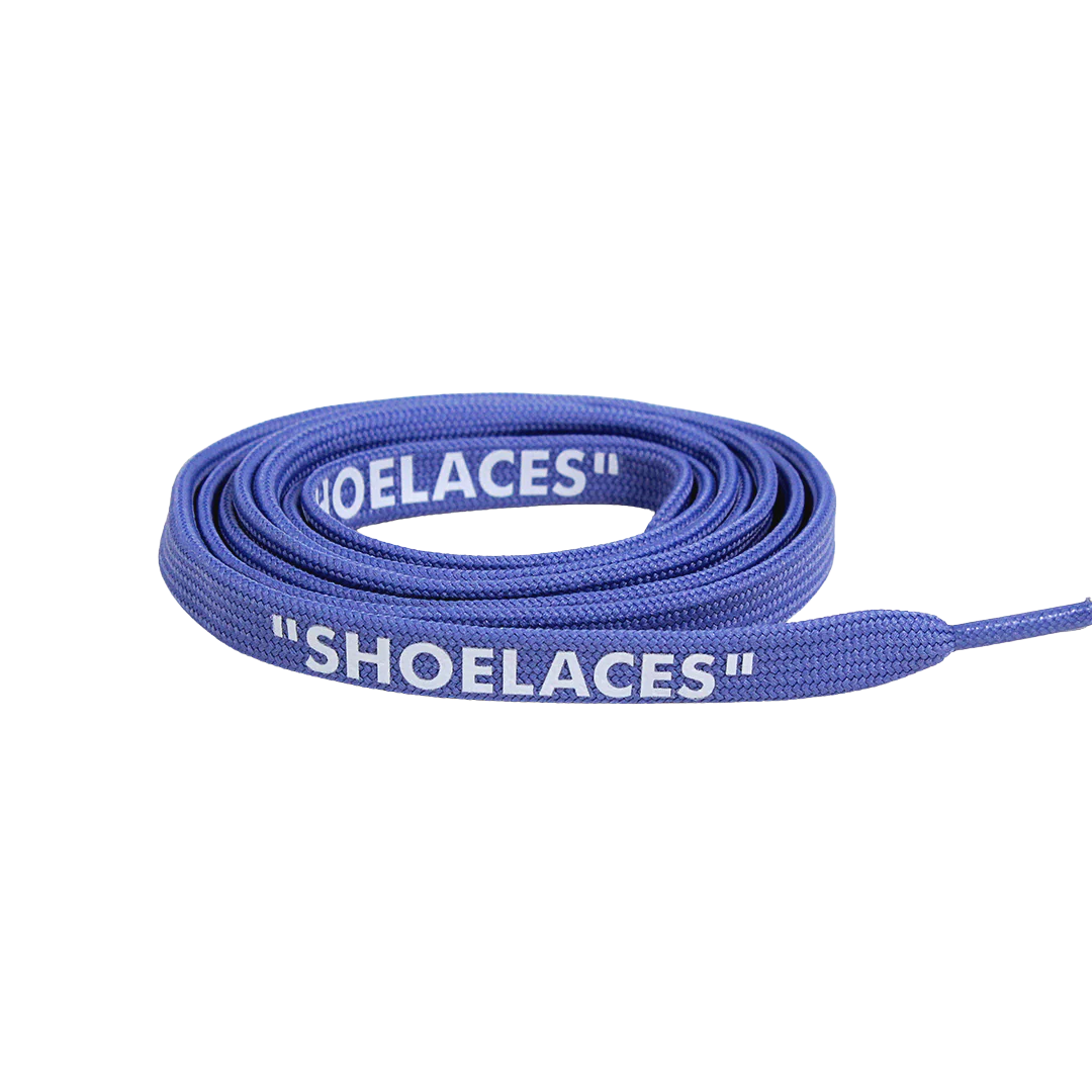 Aqua Off-White Style “SHOELACES” for Sneakers – Premium Flat Laces by KNOTTY