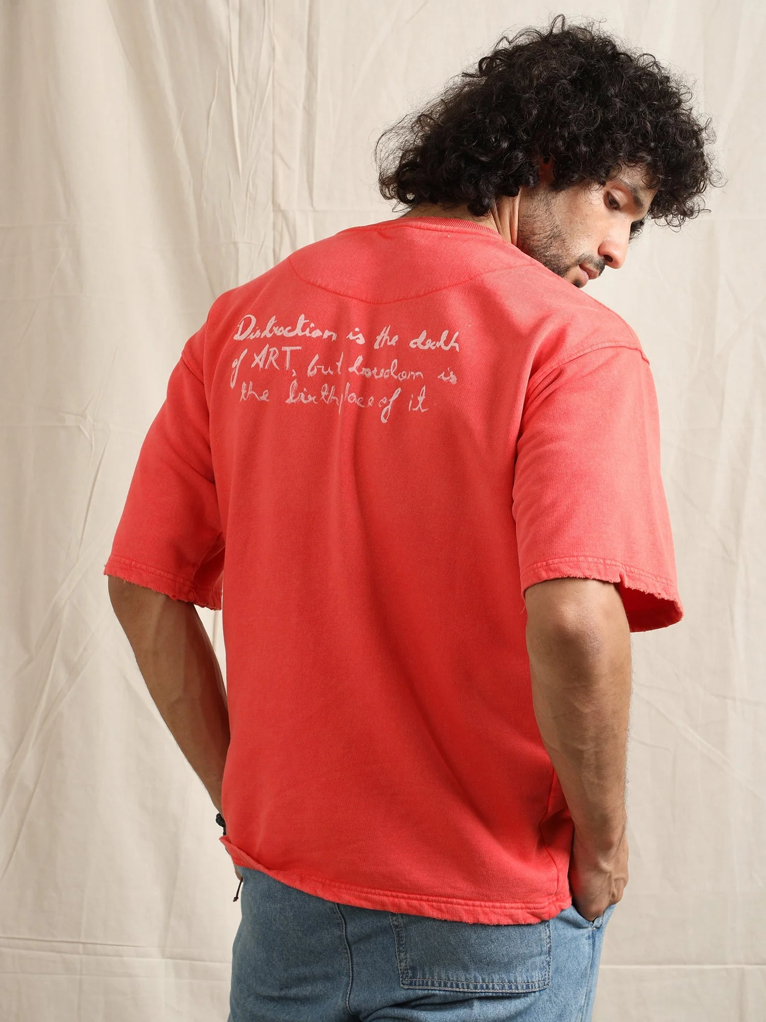 ART QUOTE T-SHIRT (SCARLET) - Image 6