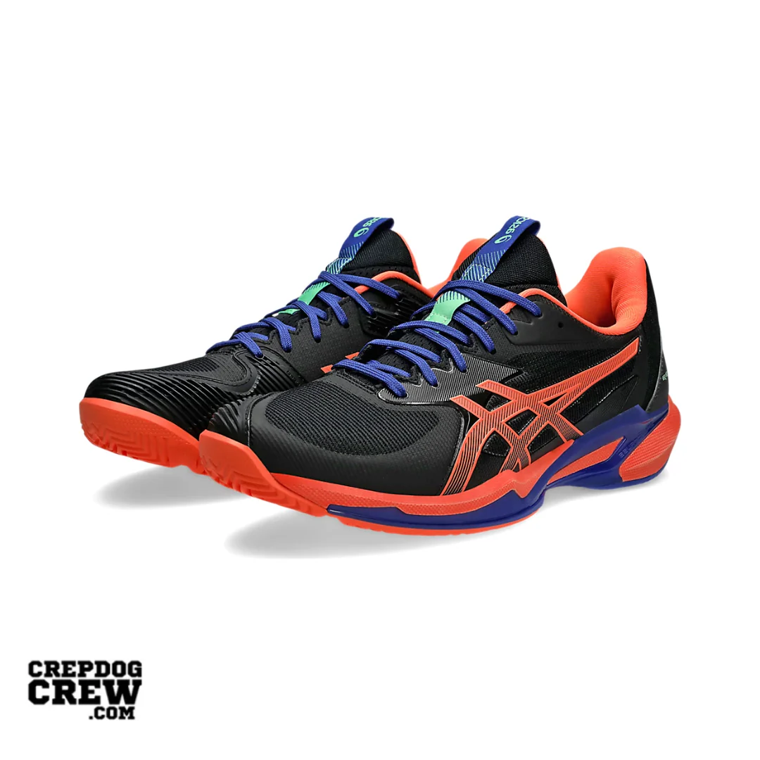 ASICS SOLUTION SPEED FF 3 PADEL Black Vivid Coral - Image 2