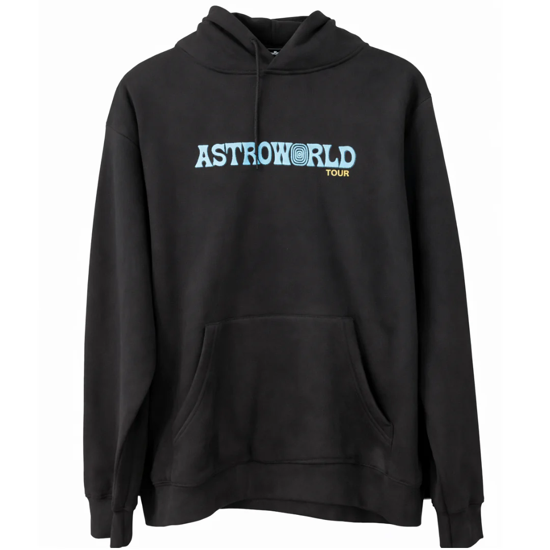 ASTROWORLD TRAVIS SCOTT UNISEX WISH HOODIE BLACK