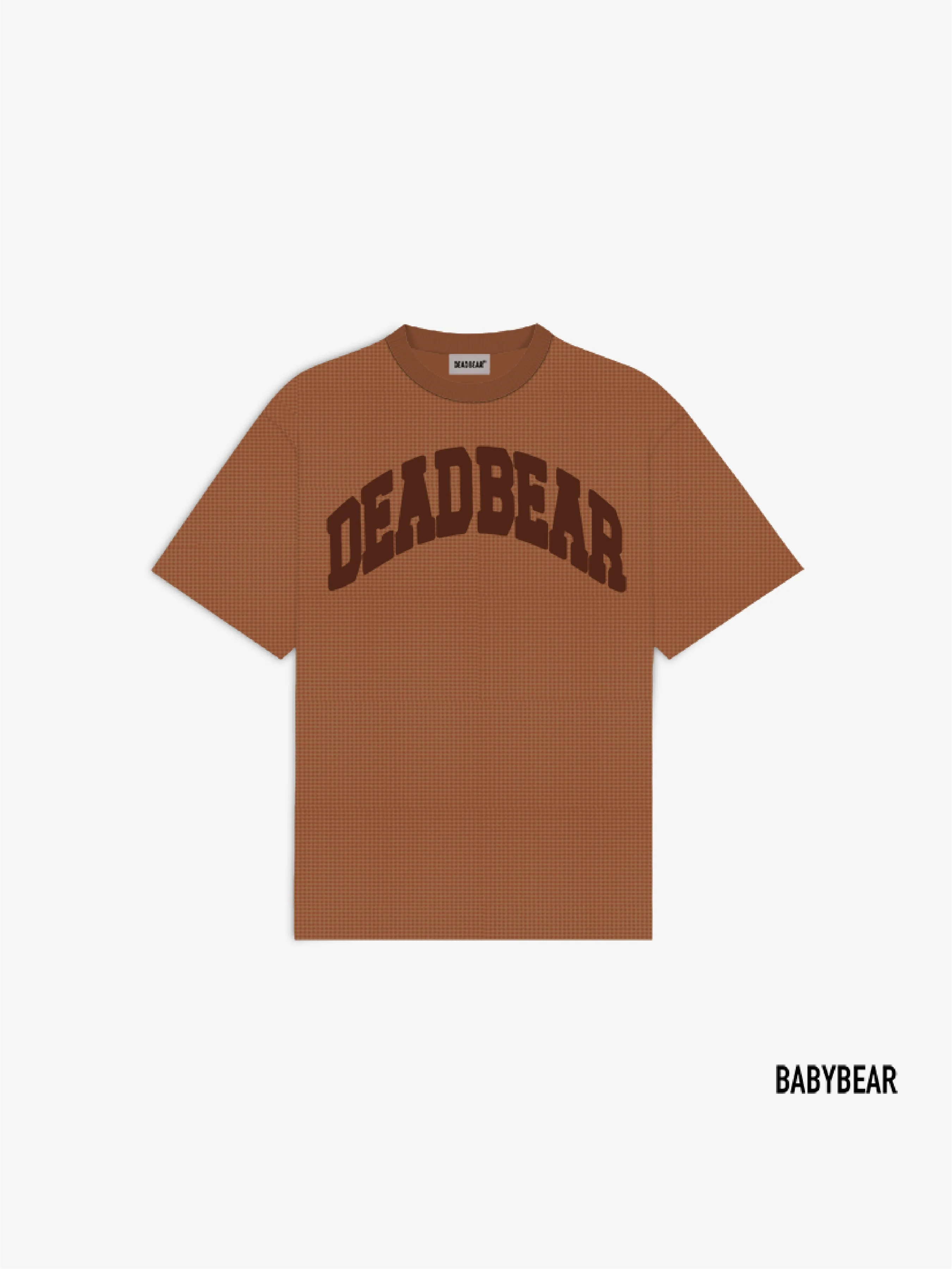 Babybear Waffle Tee Brown - for kids - Image 3