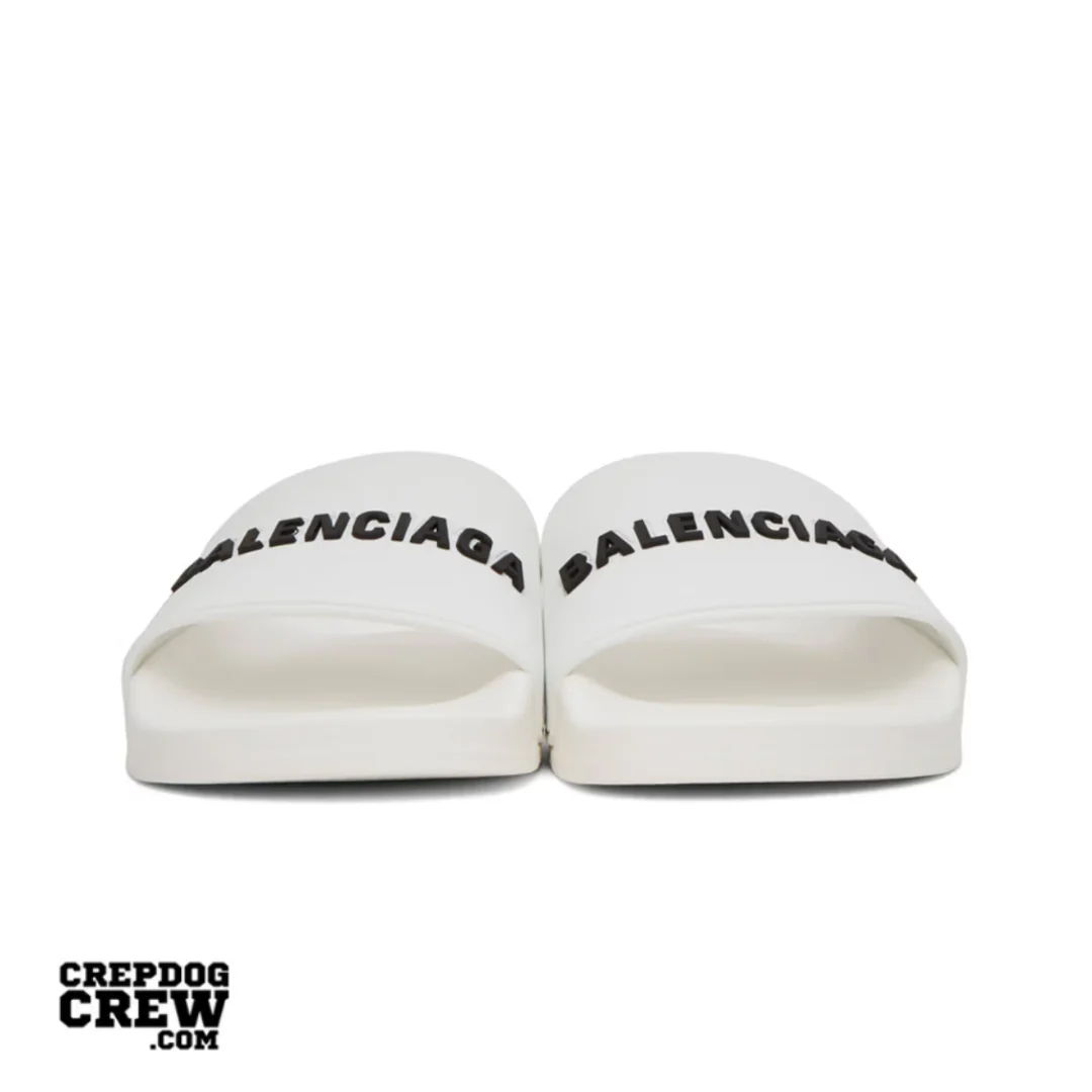BALENCIAGA POOL SLIDE WHITE - Image 2
