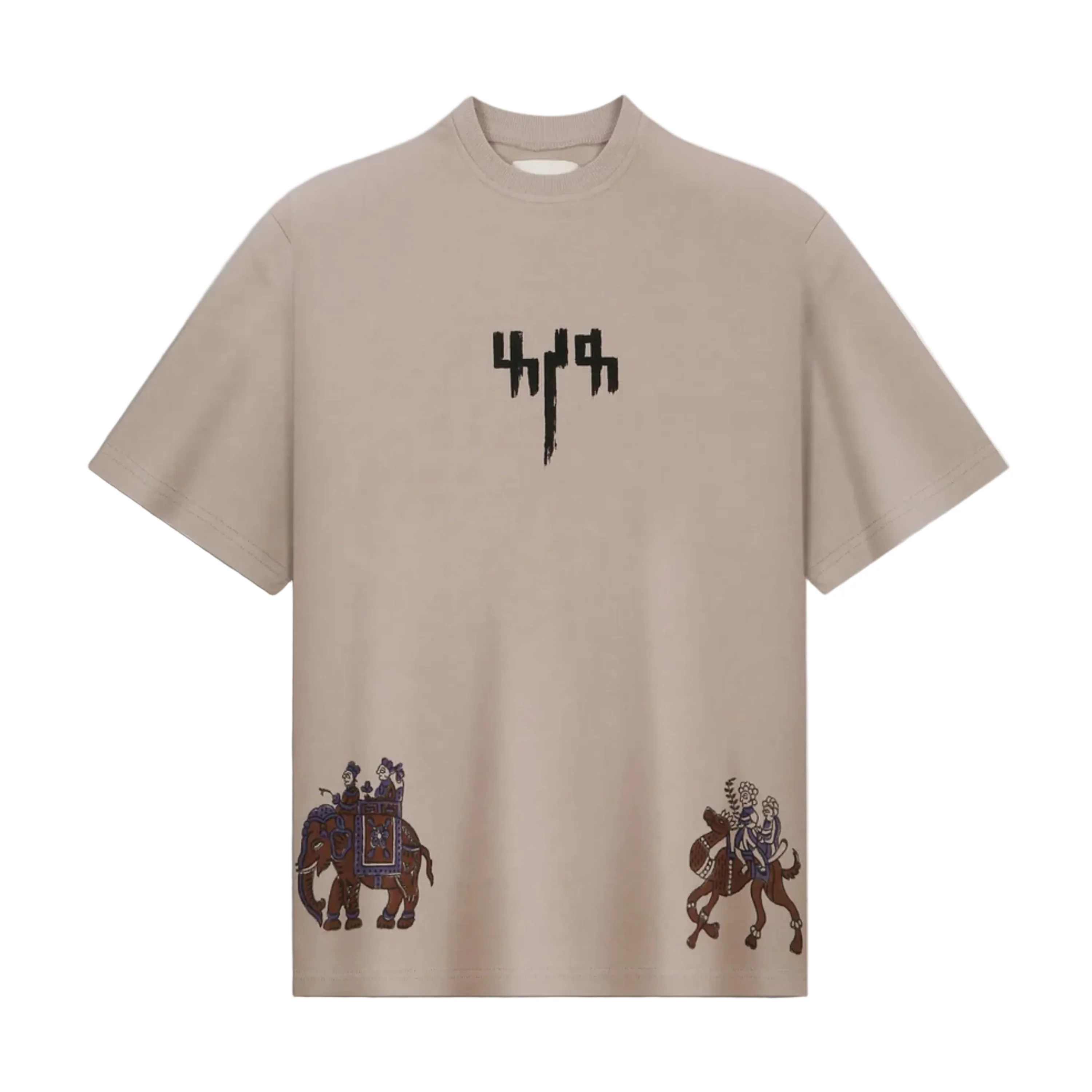 Baraat" Blockprinted T-shirt - Image 2