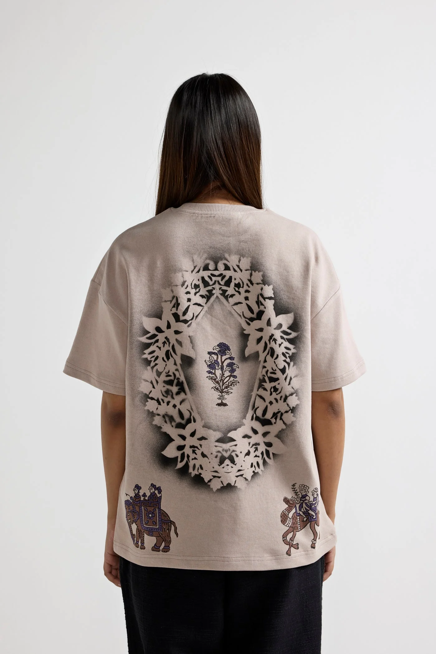 Baraat" Blockprinted T-shirt - Image 6