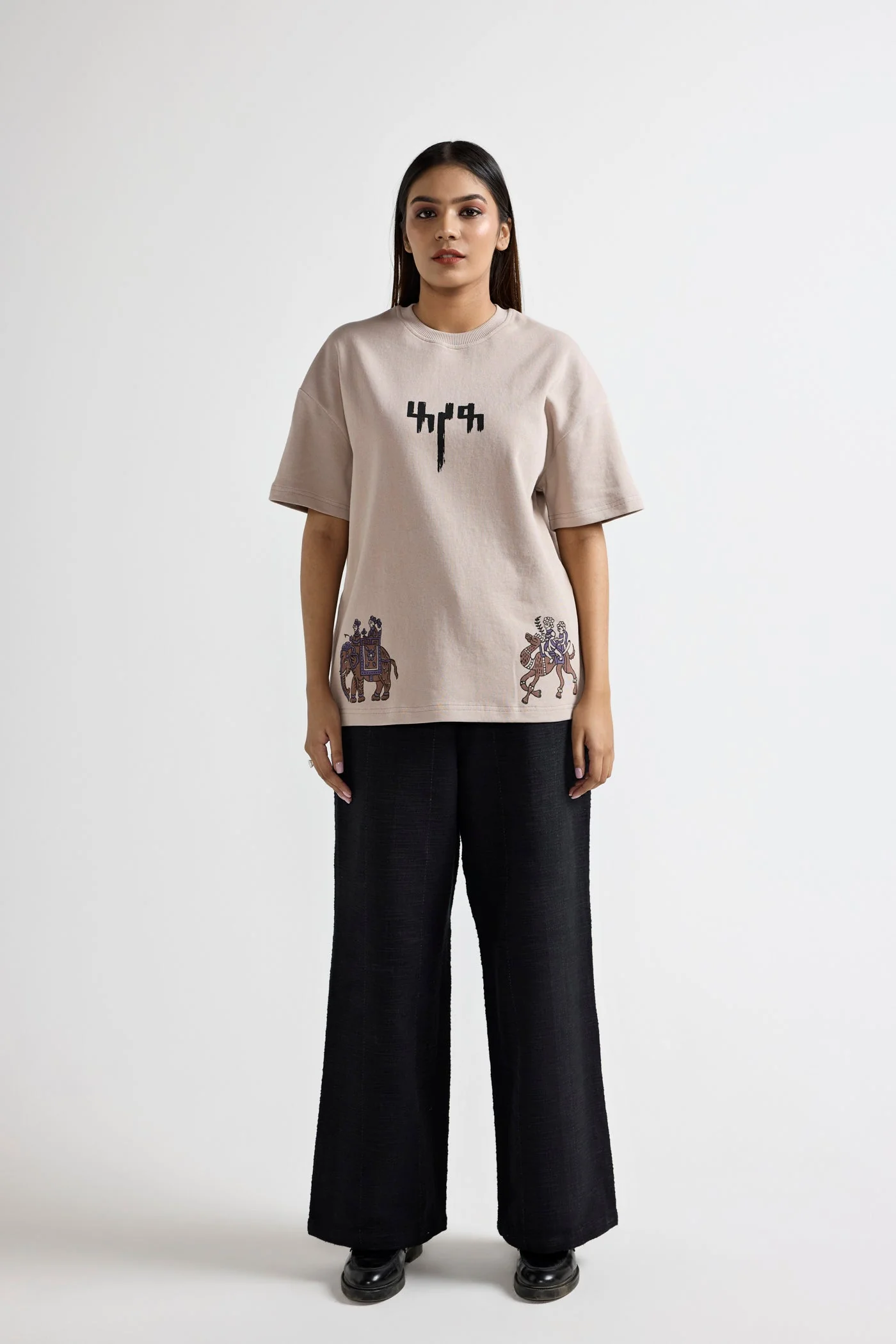 Baraat" Blockprinted T-shirt - Image 7
