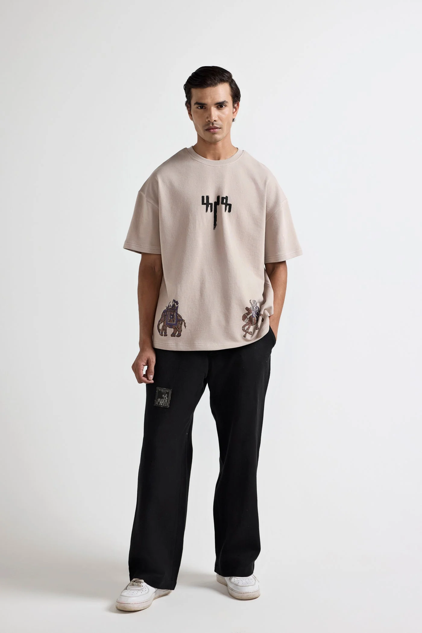 Baraat" Blockprinted T-shirt - Image 8