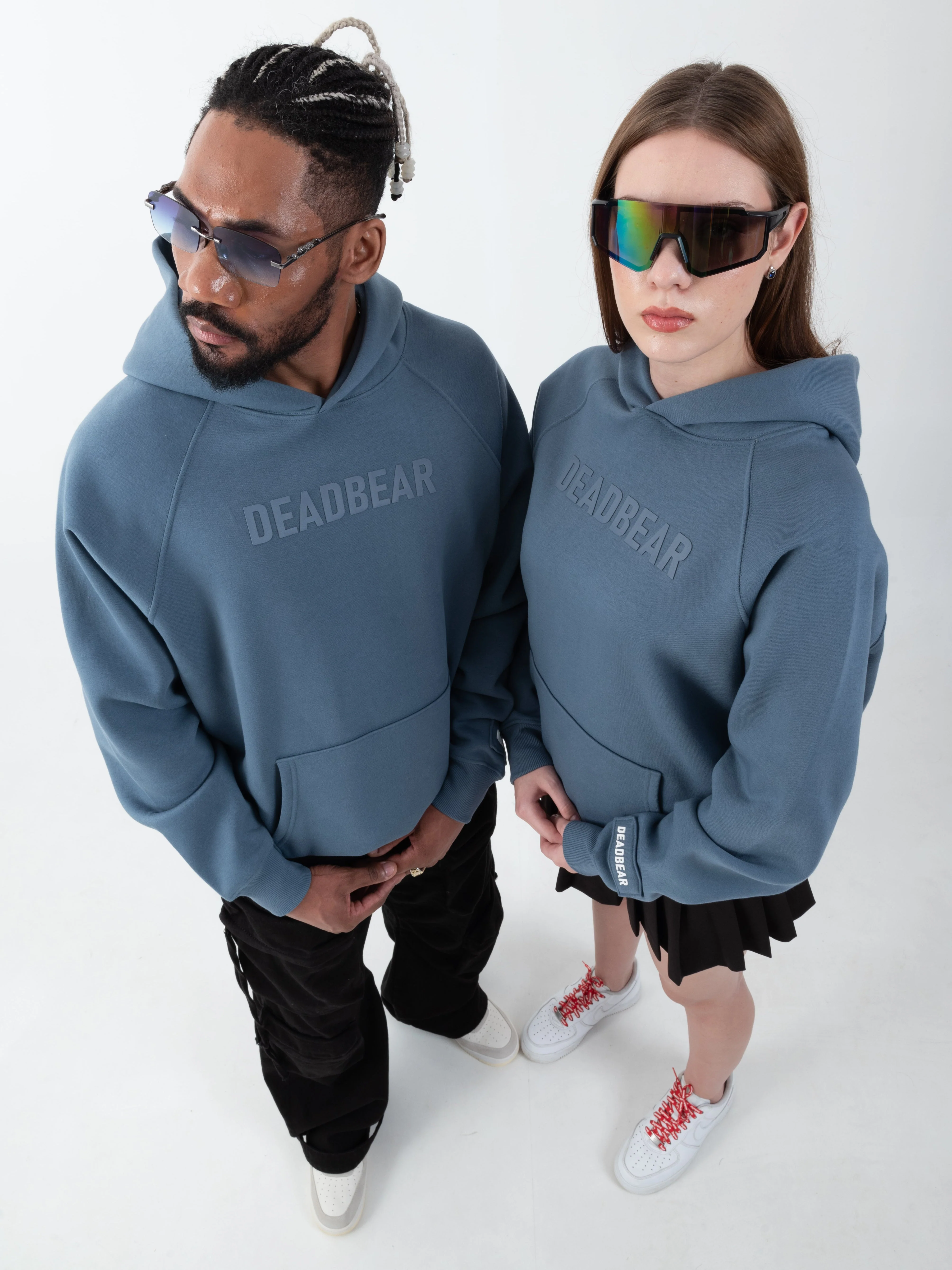 Basic Slate Blue Hoodie - Image 3