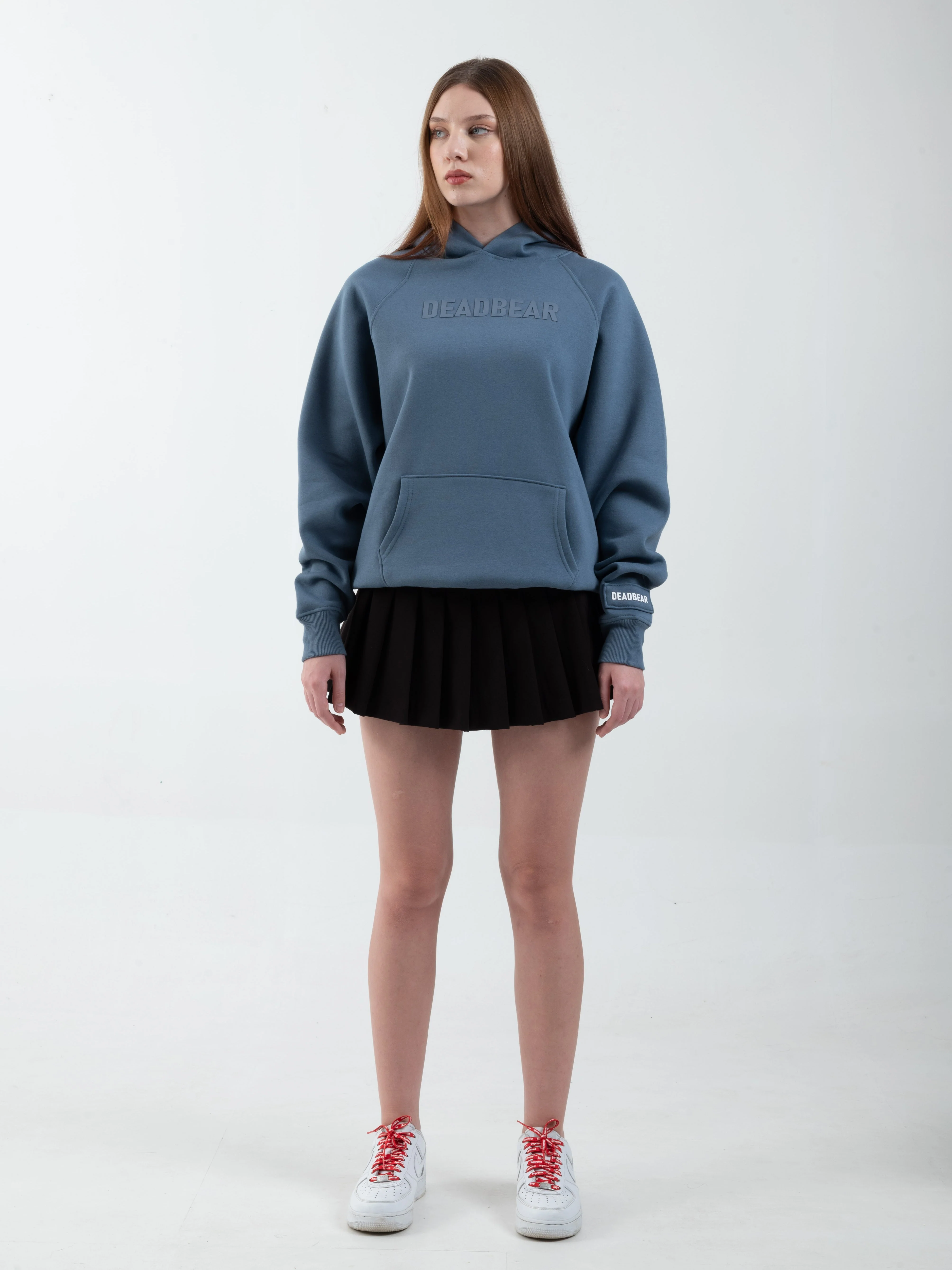 Basic Slate Blue Hoodie - Image 5