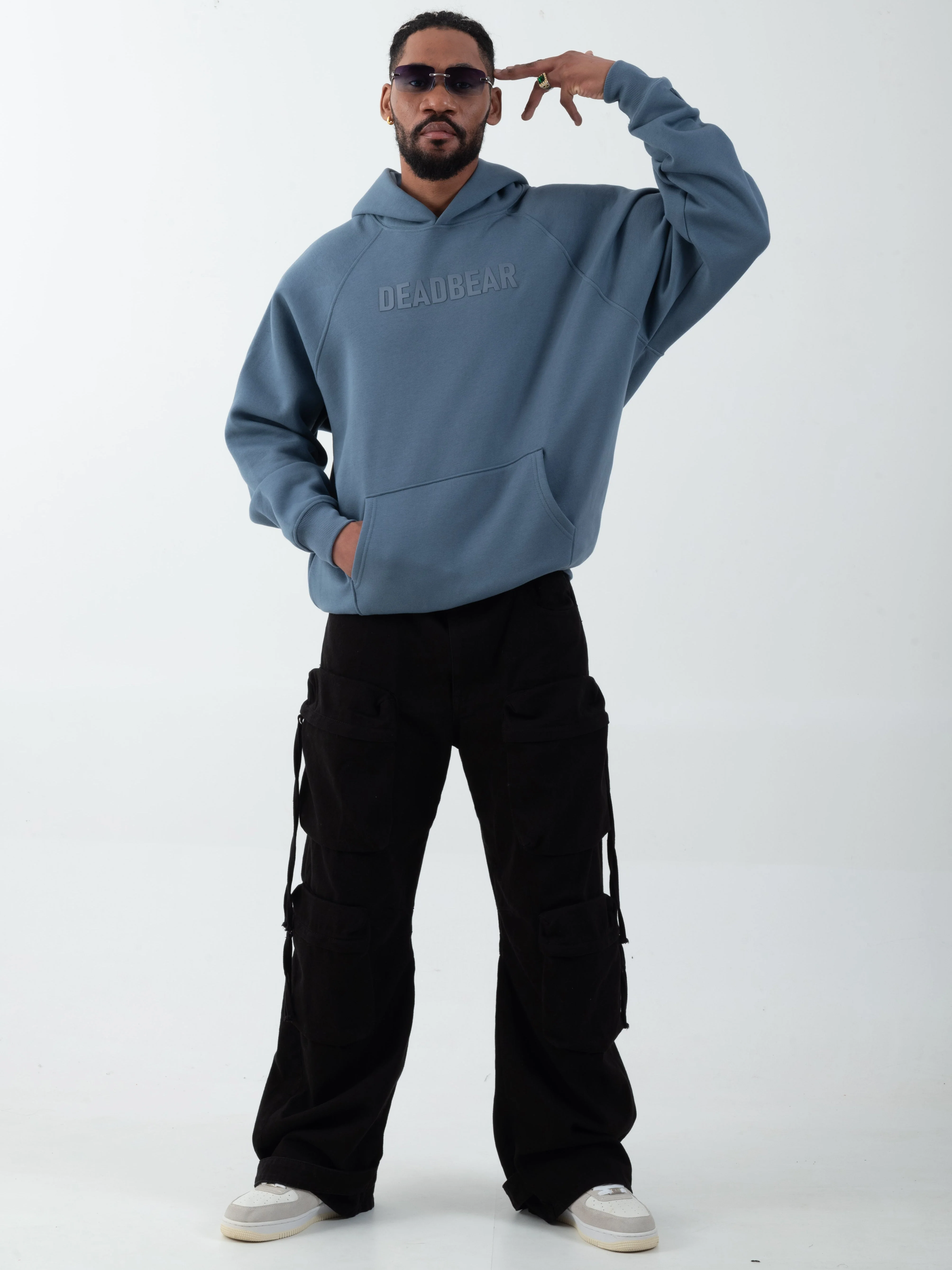 Basic Slate Blue Hoodie - Image 6