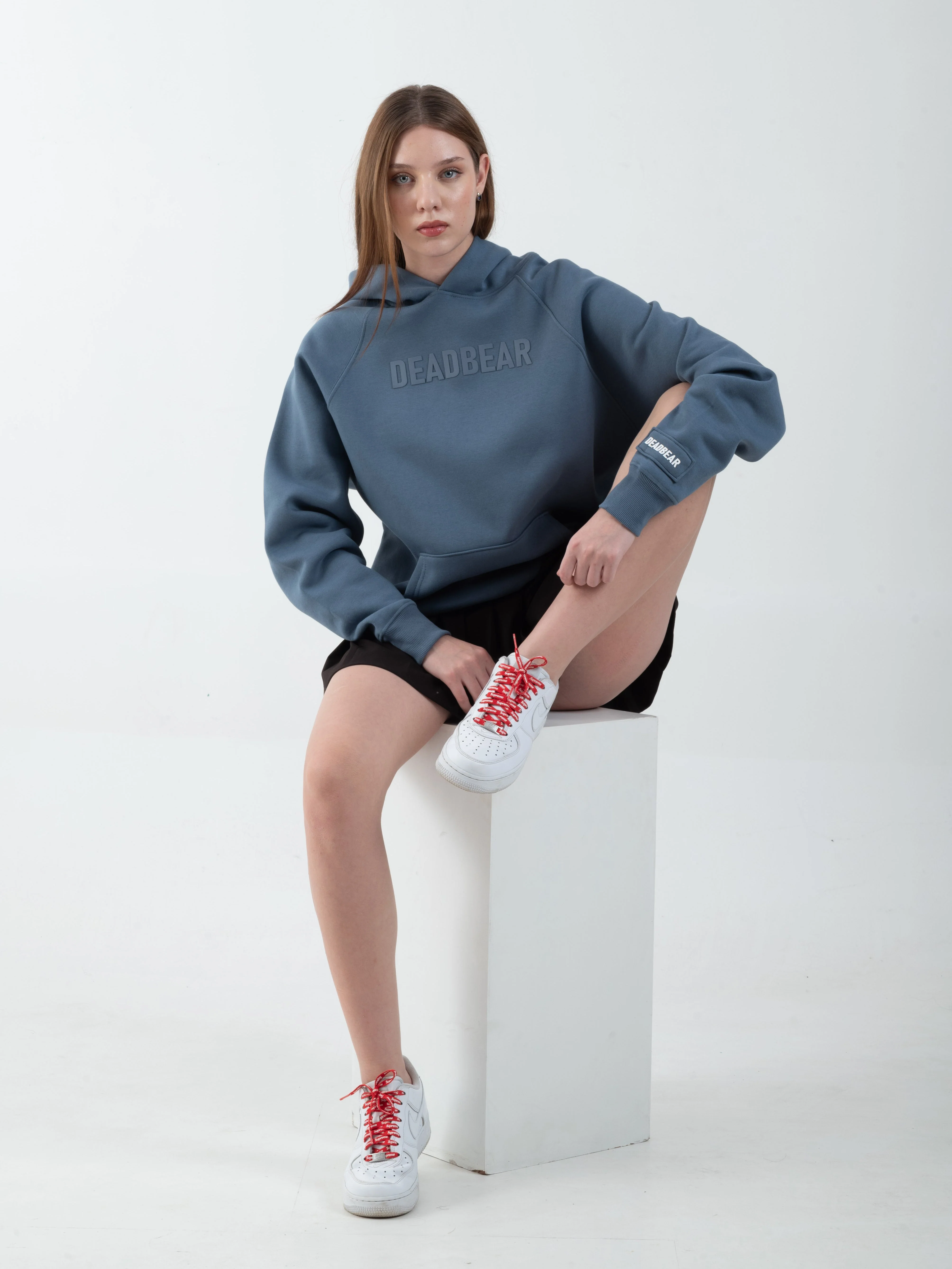 Basic Slate Blue Hoodie - Image 7