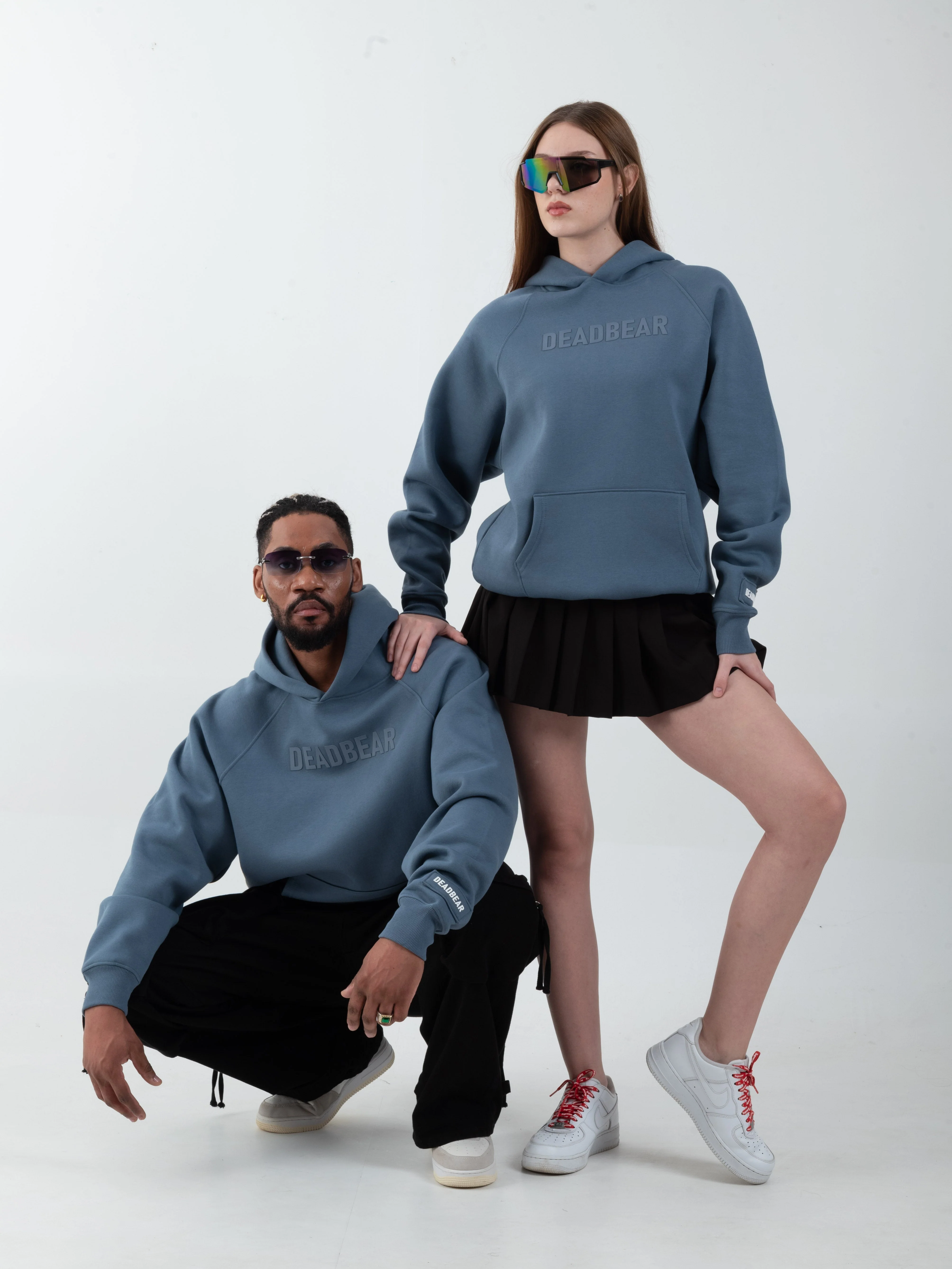 Basic Slate Blue Hoodie - Image 8