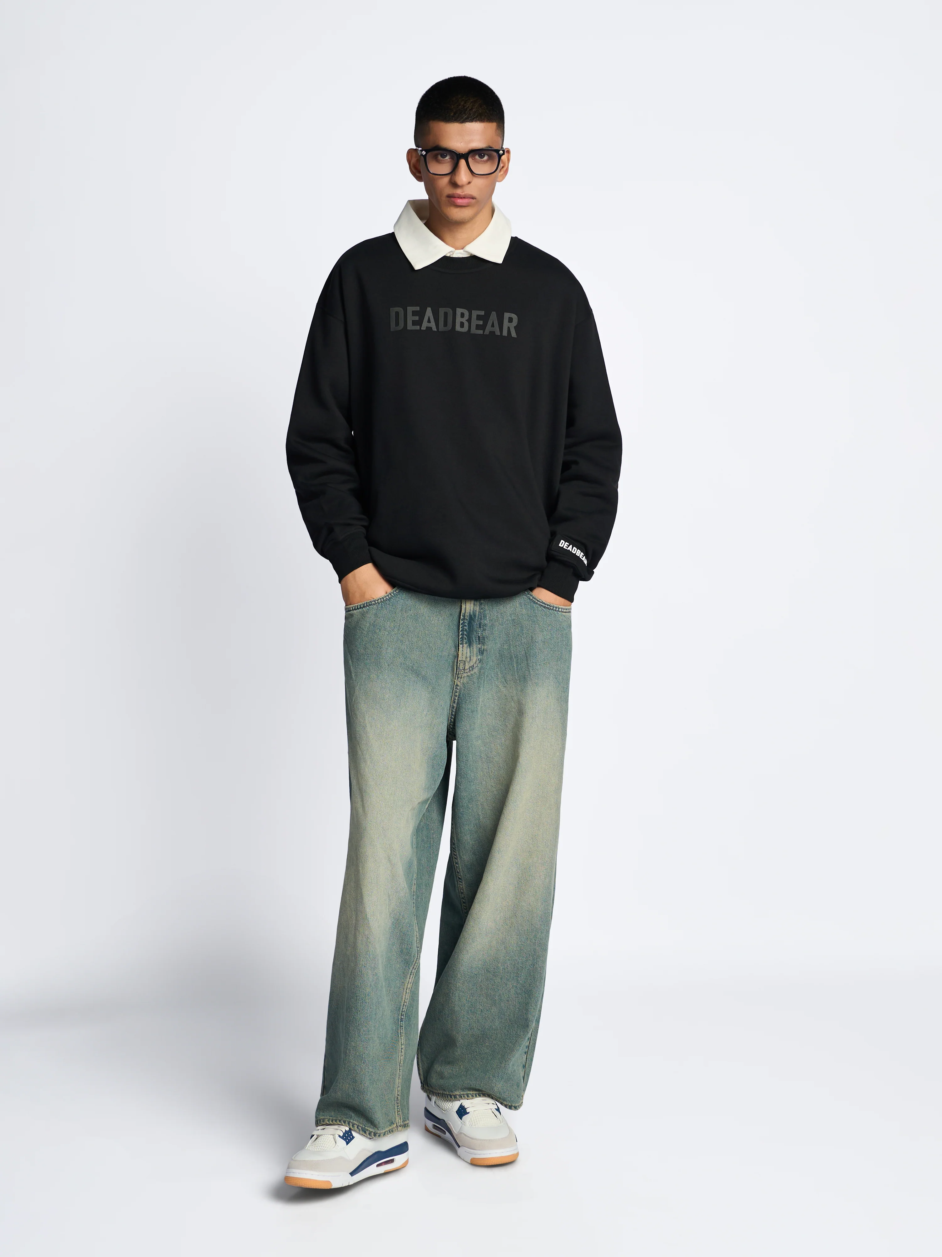 Basic Sweatshirt Black - Image 4