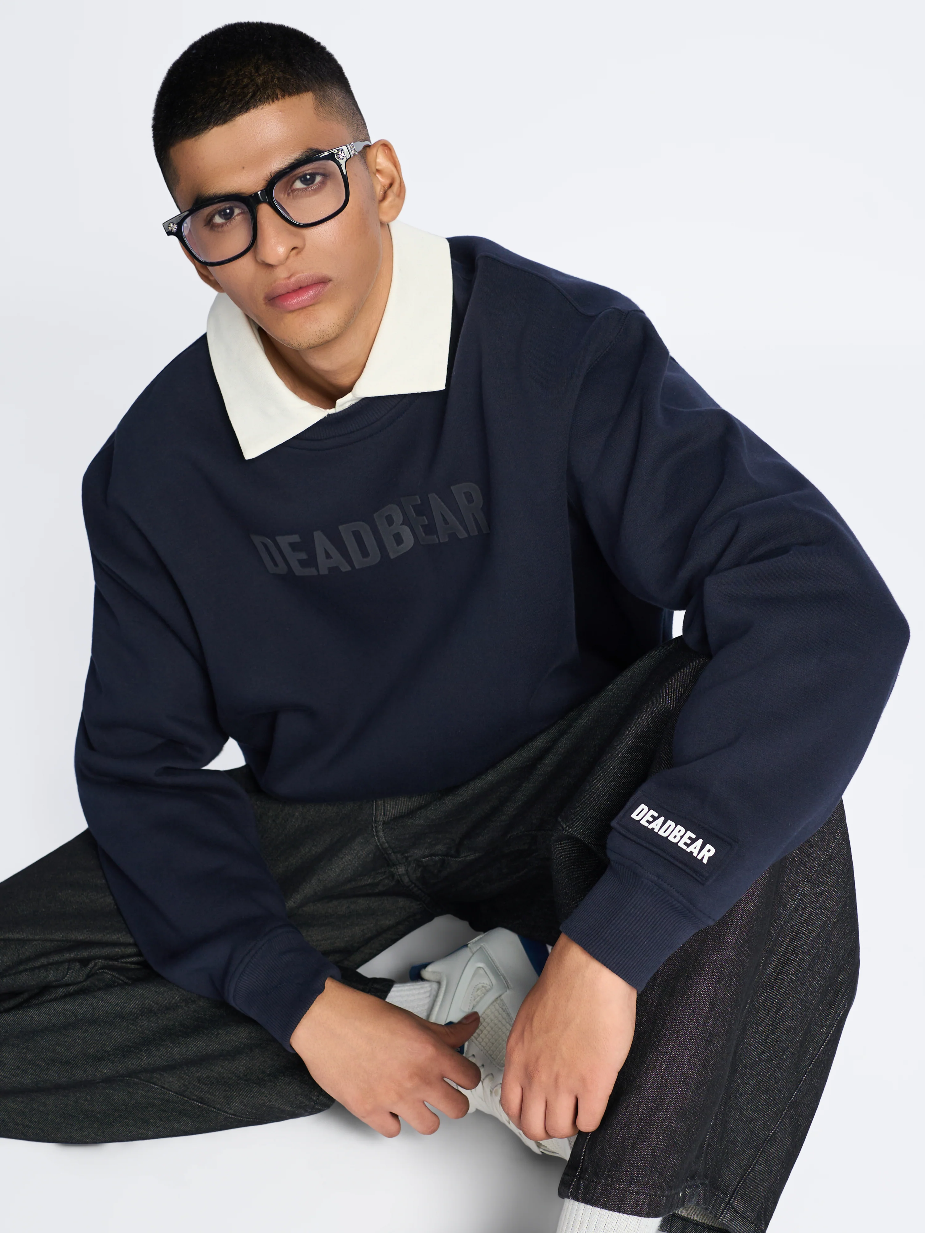 Basic Sweatshirt Navy - Image 5