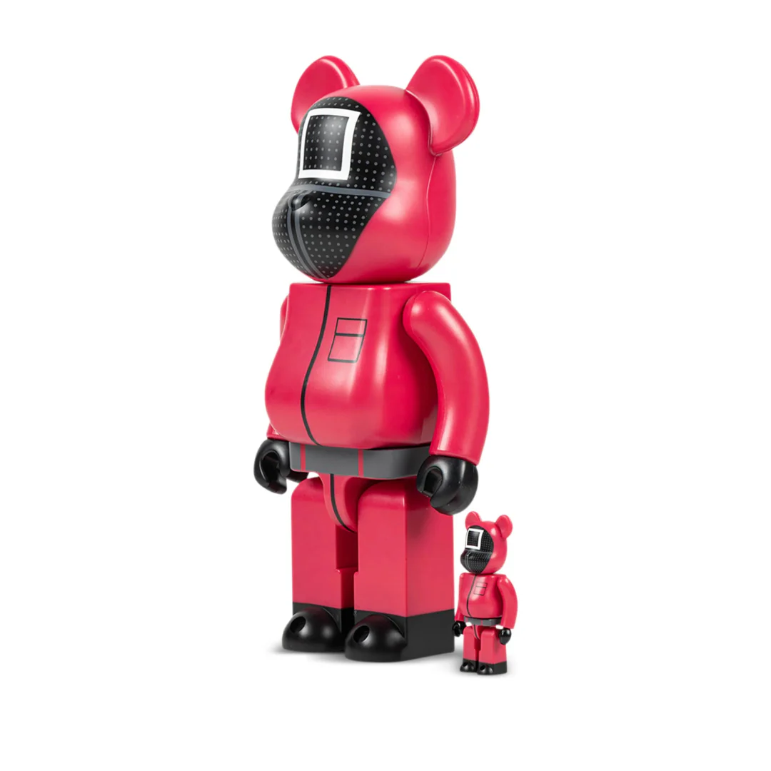 Bearbrick x Squid Game Guard (Square) 100% & 400% Set - Image 2