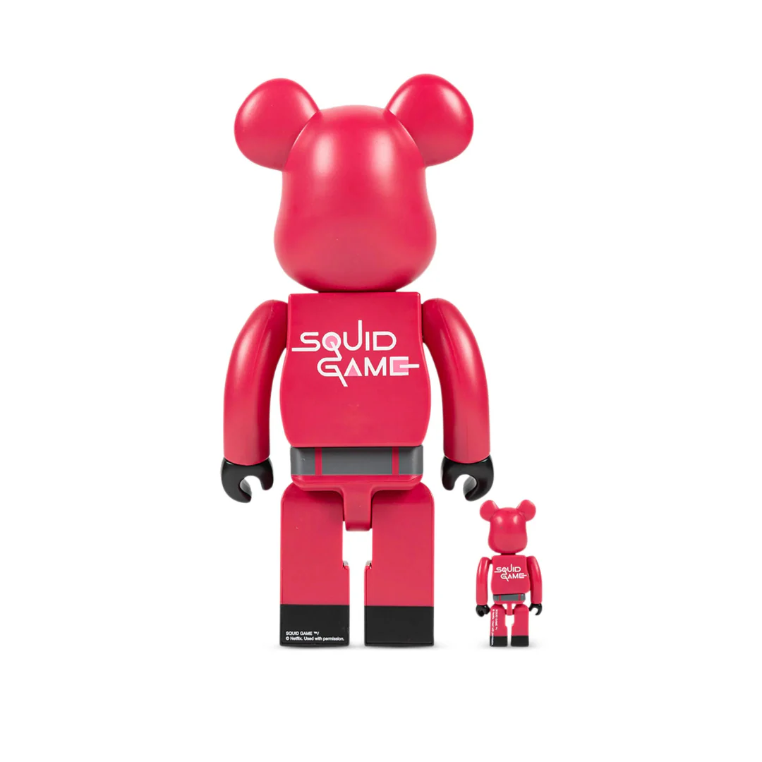Bearbrick x Squid Game Guard (Square) 100% & 400% Set - Image 3