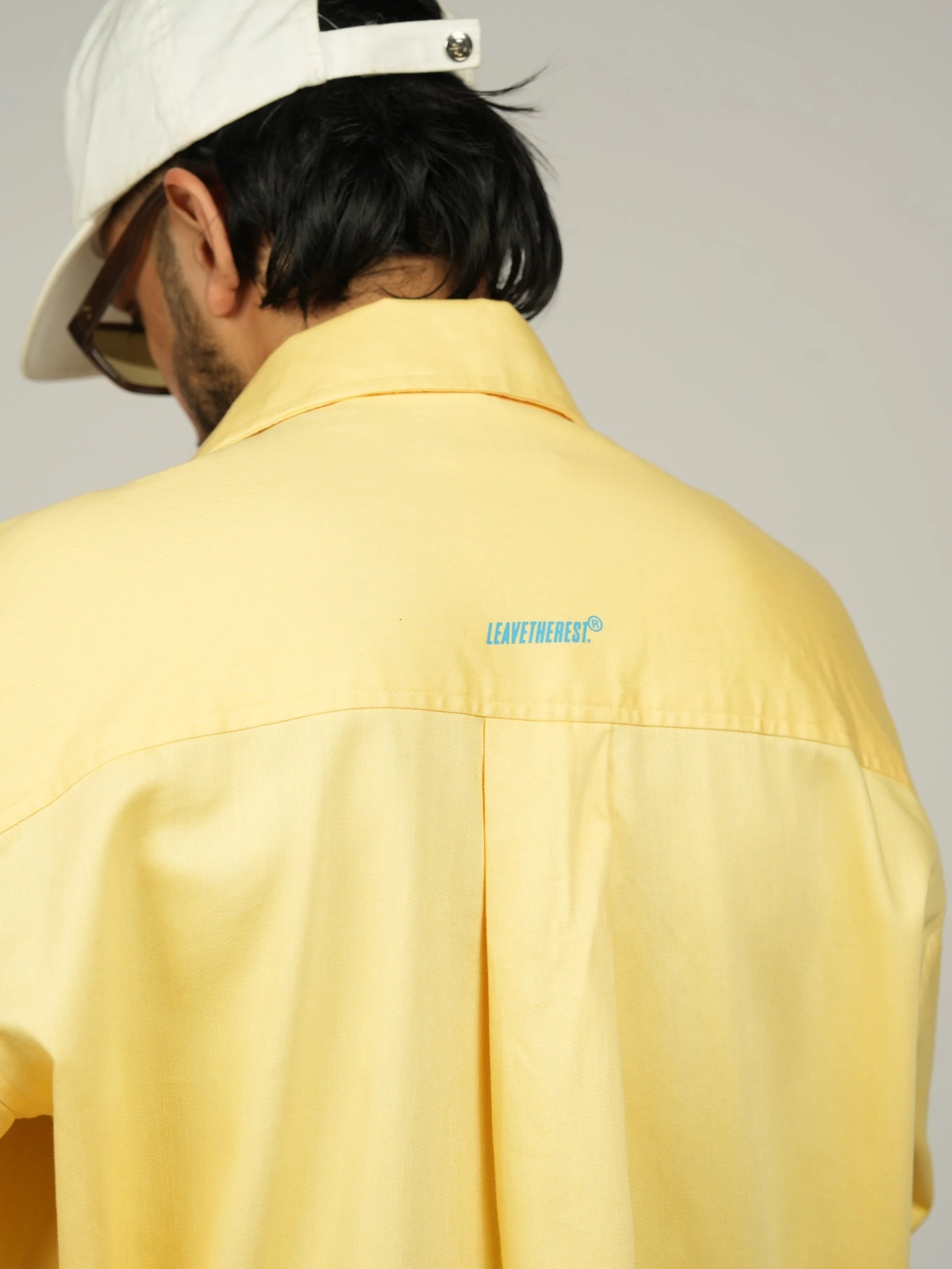 Big Print oxford shirt-Yellow - RTW - Image 4