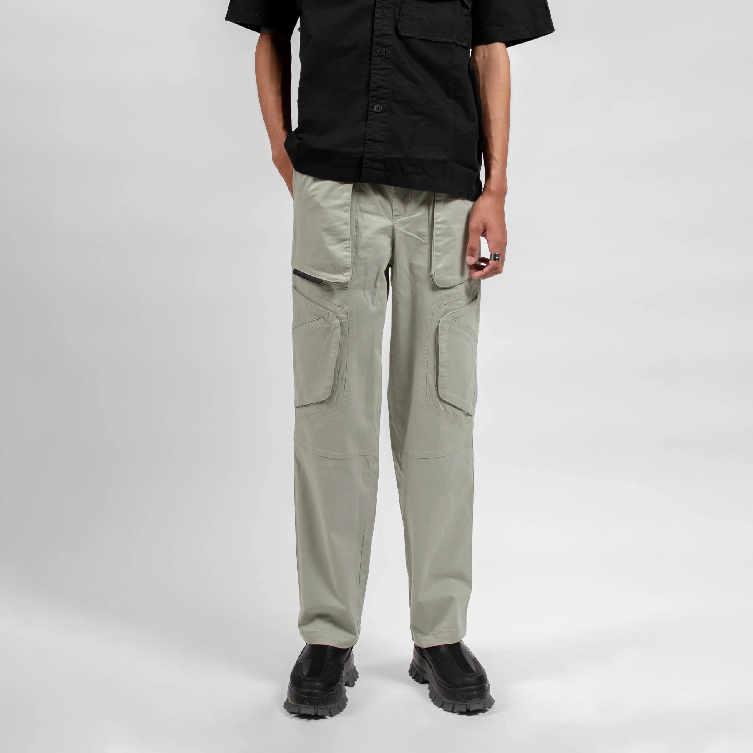 BIKER PANTS - GREY OWL - Image 2