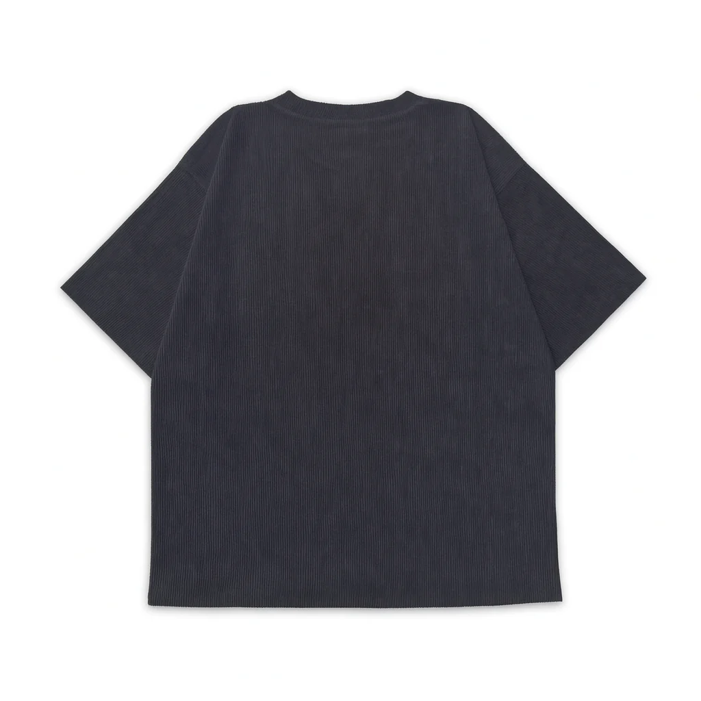 BLACK CORDUROY TSHIRT - Image 2