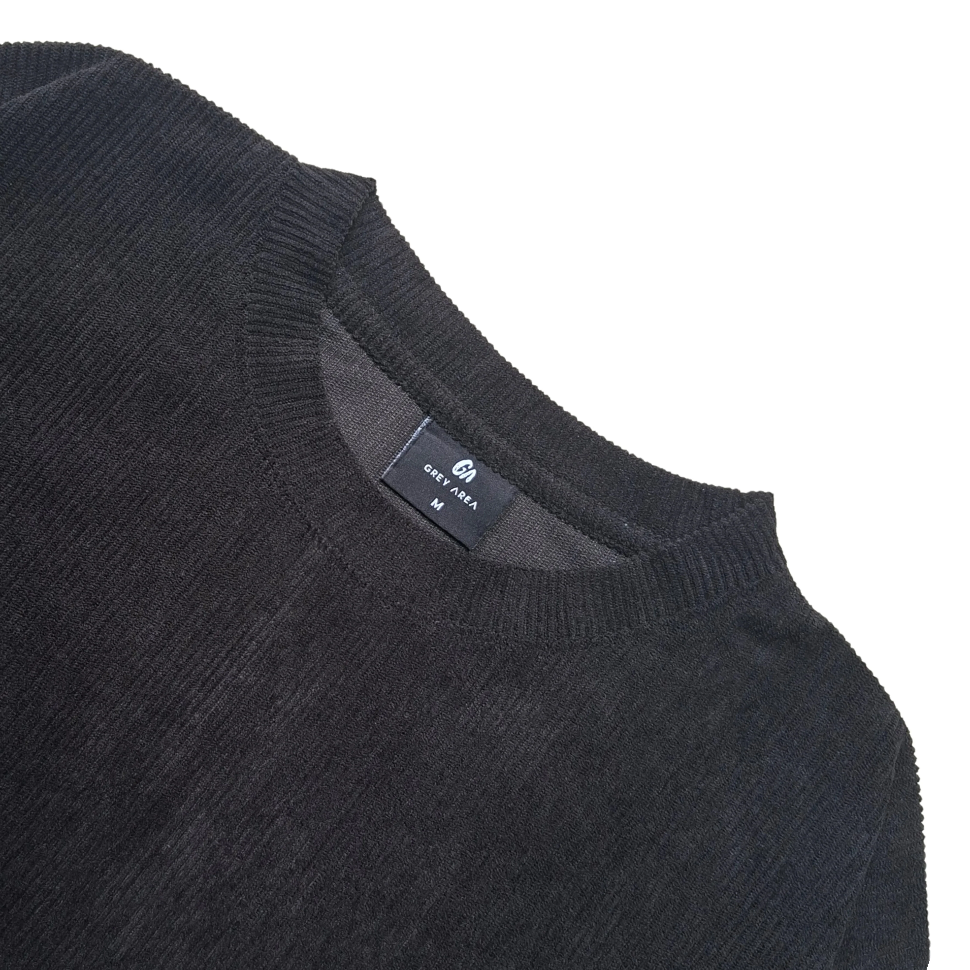 BLACK CORDUROY TSHIRT - Image 3