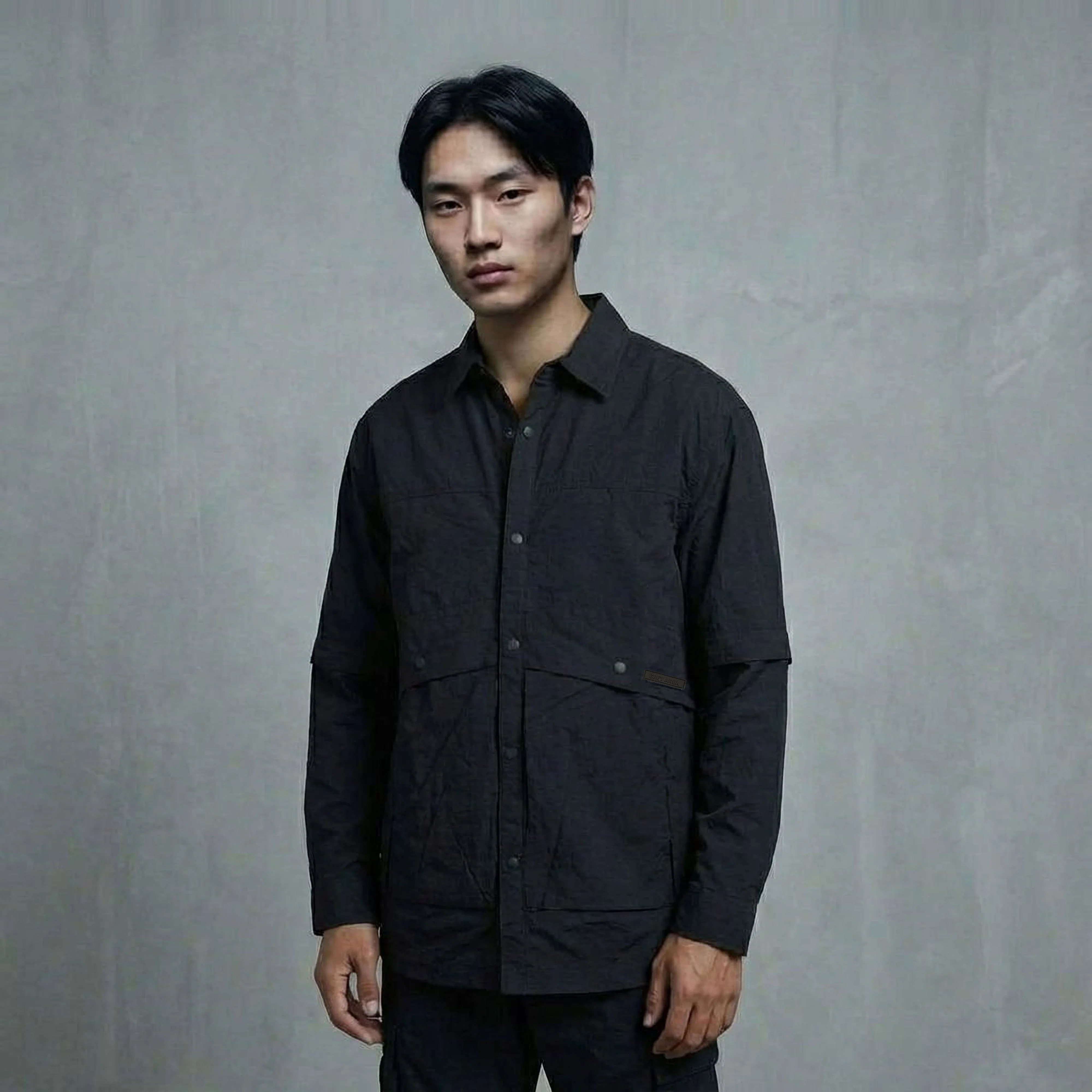 BLACK FIELD OVERSHIRT - Image 4