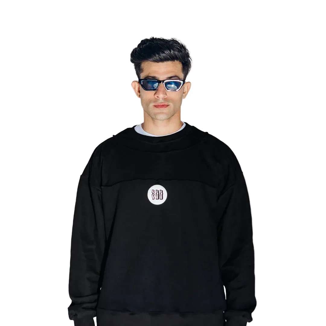 Black Scribble Sweatshirt - Image 2