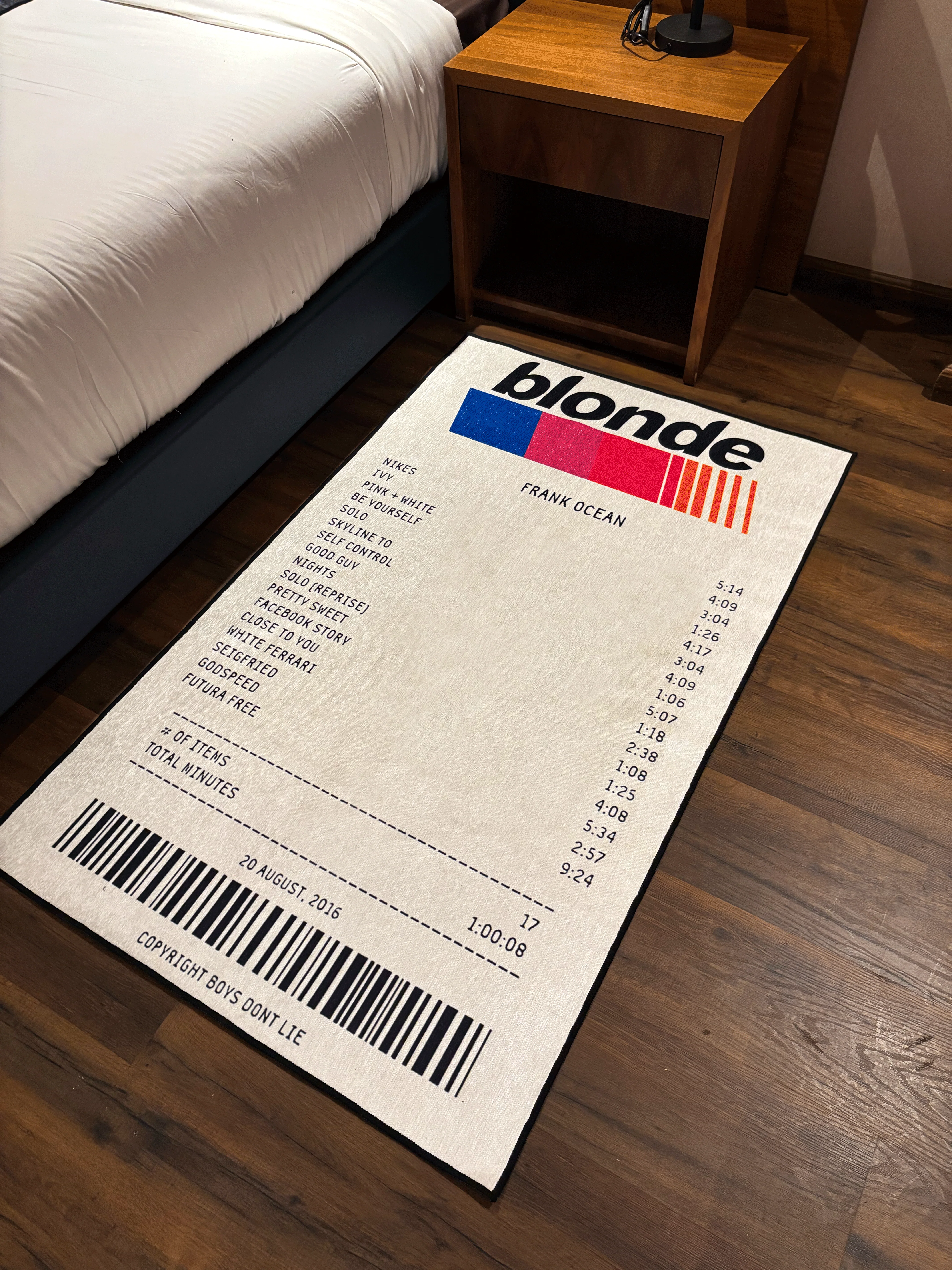 Receipt Washable Printed Custom Rug - Image 2