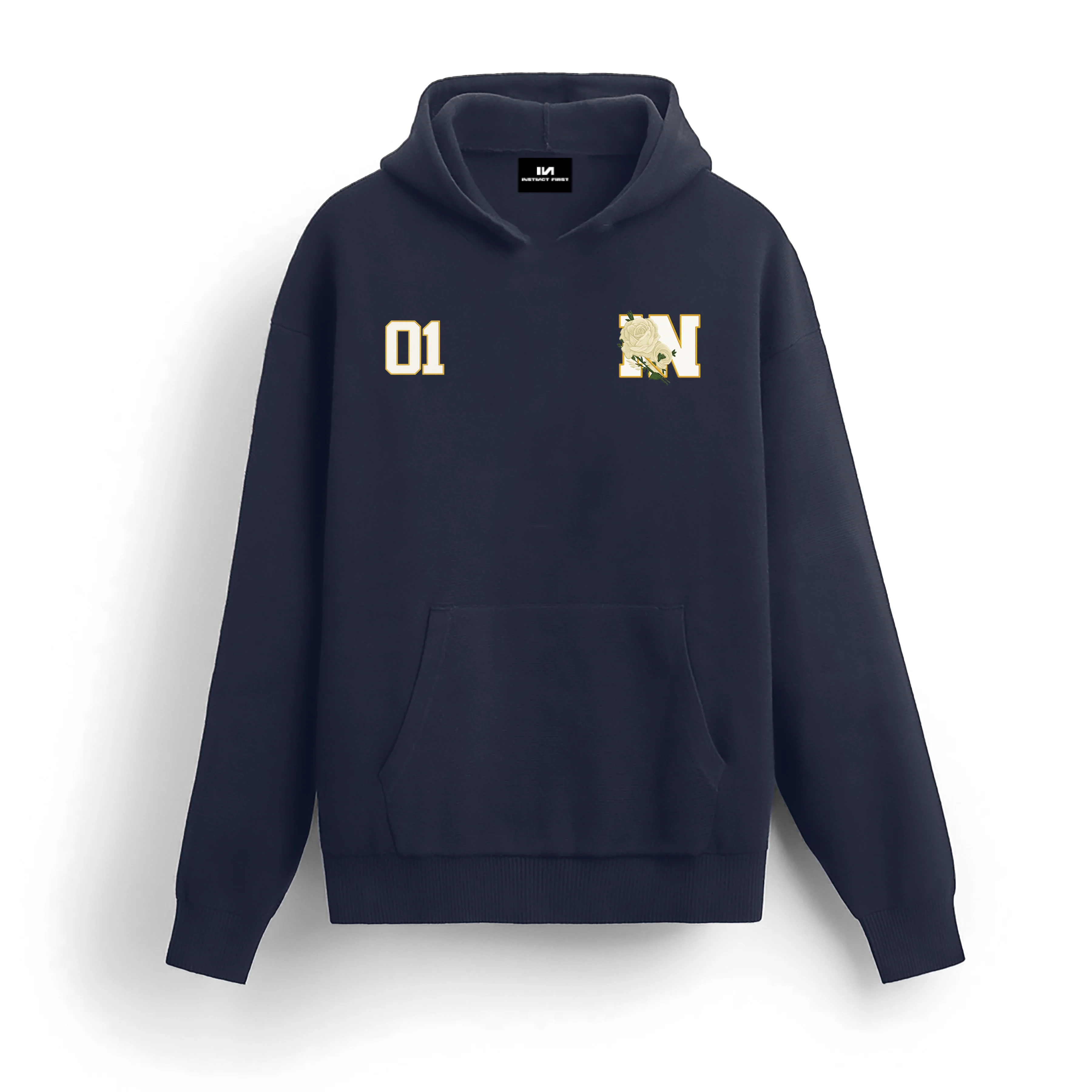 Bloomin' Hoodie - (Navy Blue)