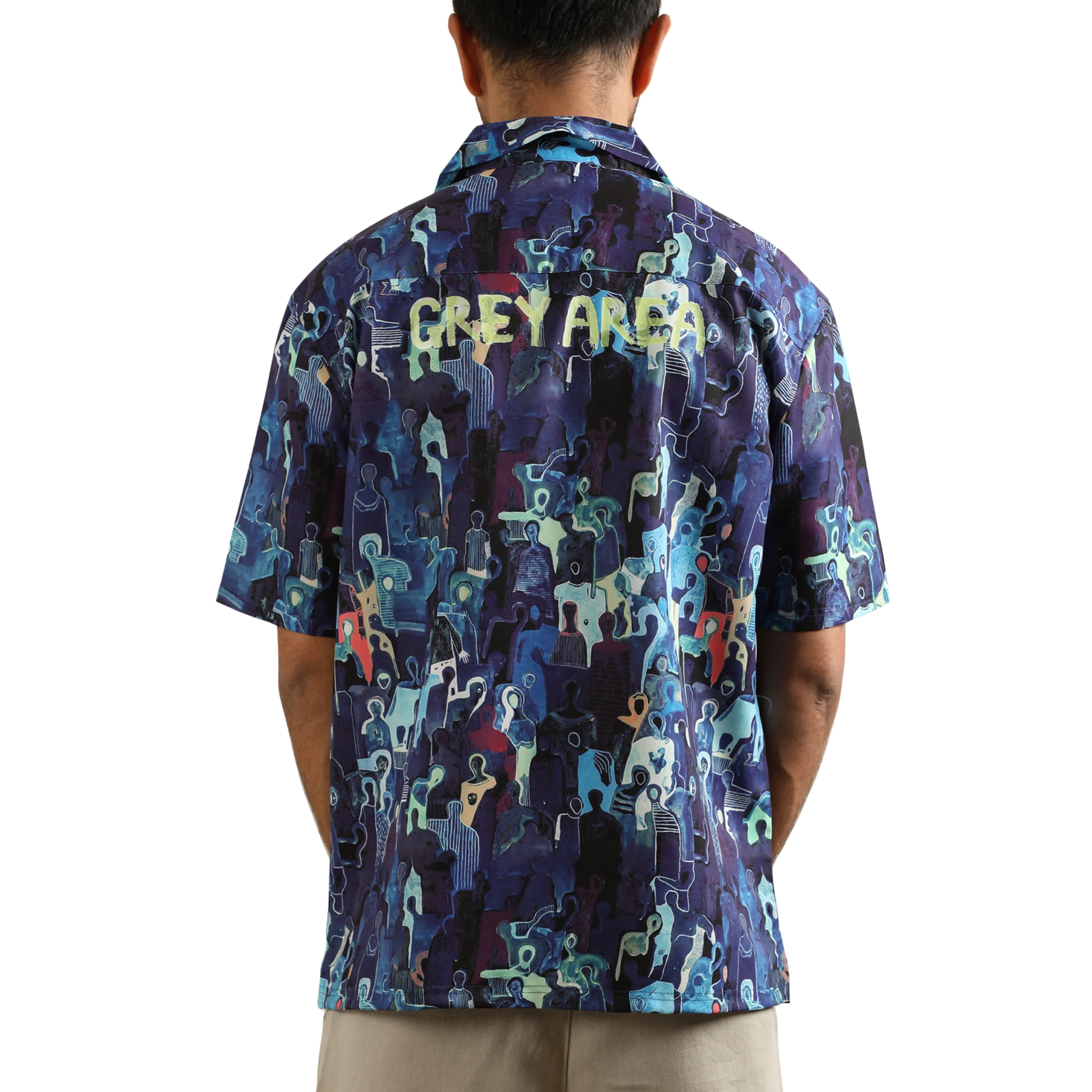 BLUE SPECTRUM CUBAN COLLAR SHIRT - Image 2