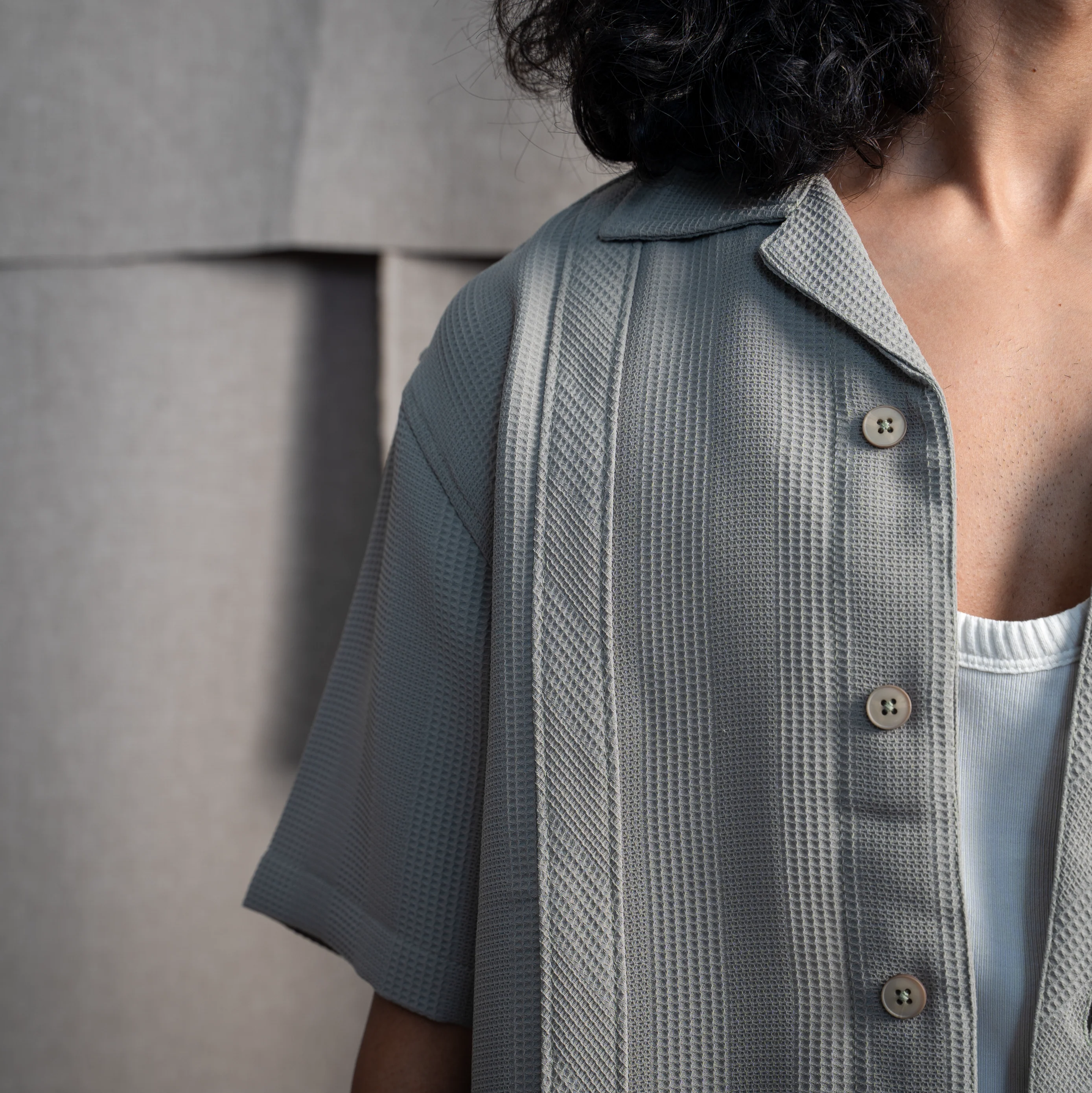 BMW CUBAN COLLAR SHIRT- MINT SAGE - Image 5