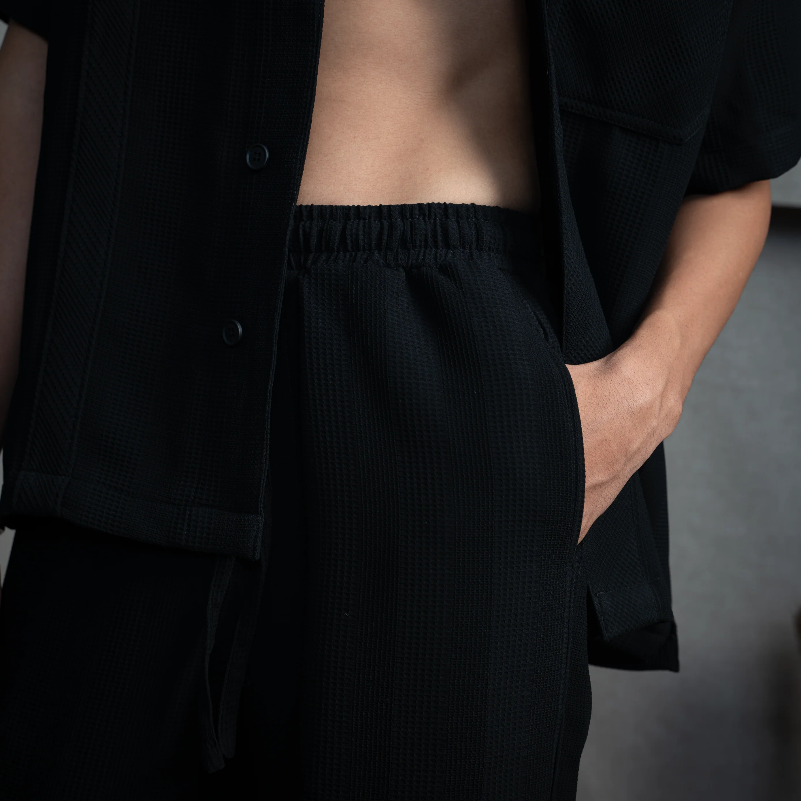 BMW DRAWSTRING TROUSER- CHARCOAL CONE - Image 4