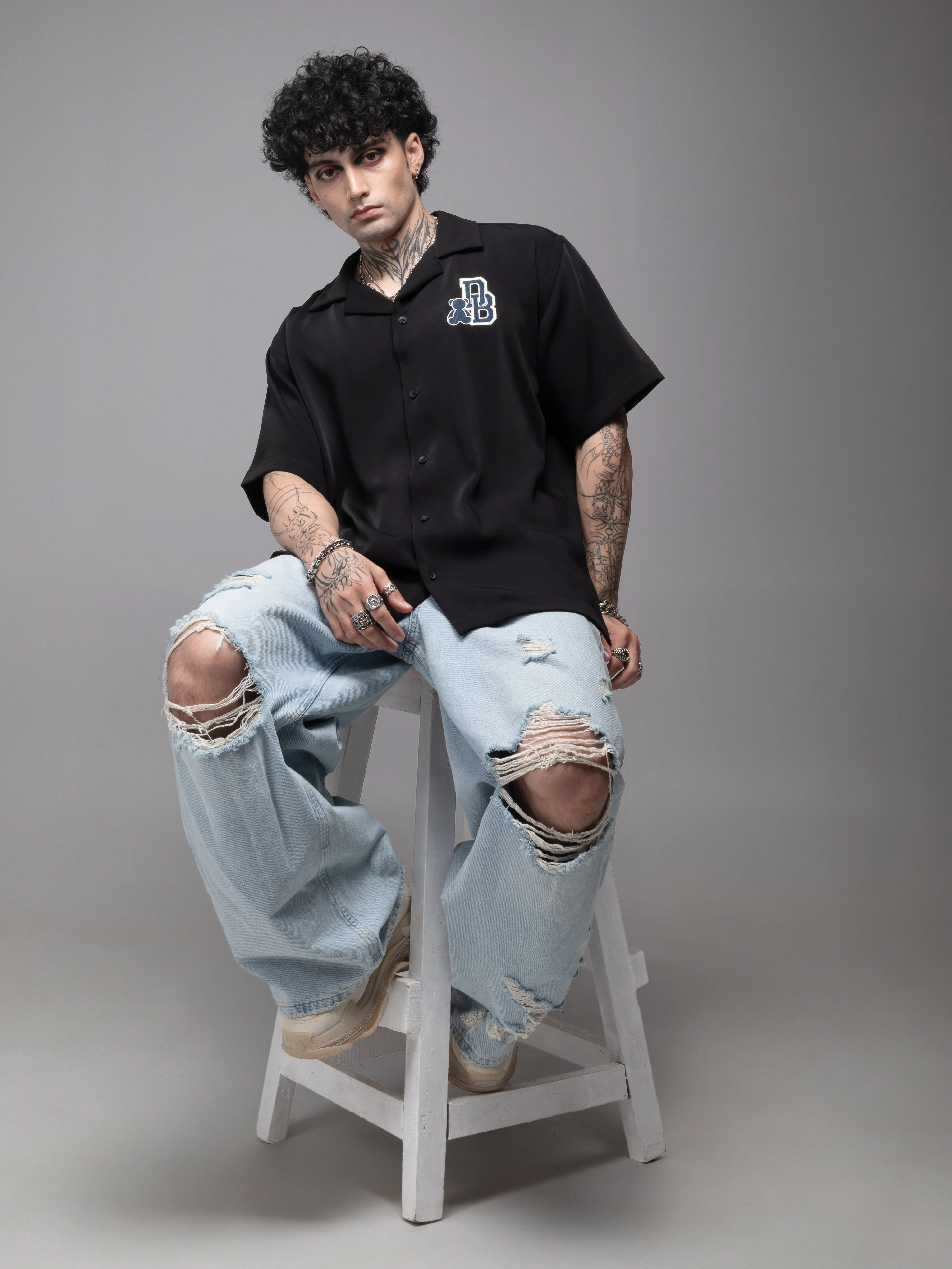 Bowling Shirt Black - Image 3