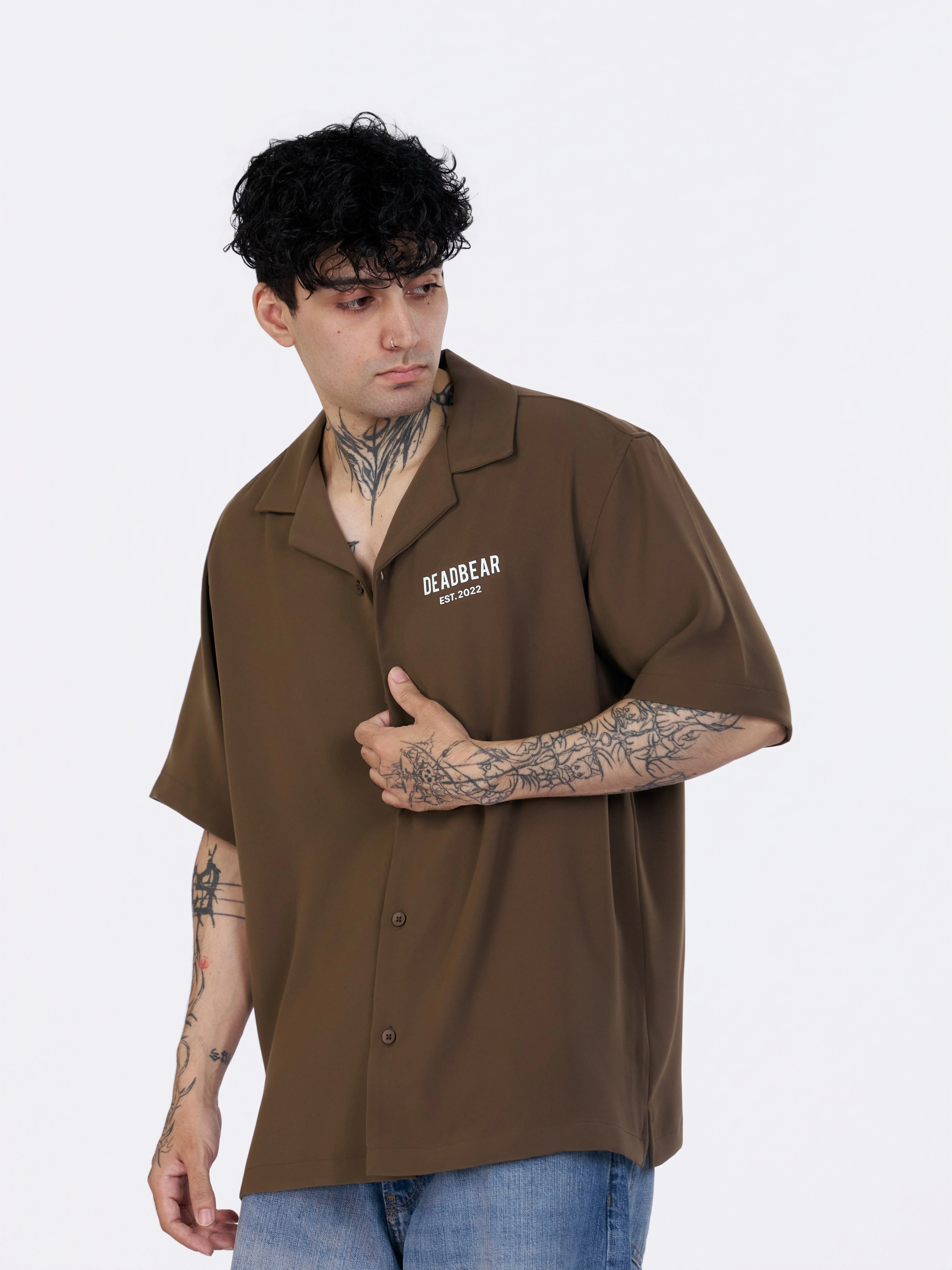 Bowling Shirt Caramel Brown - Image 2