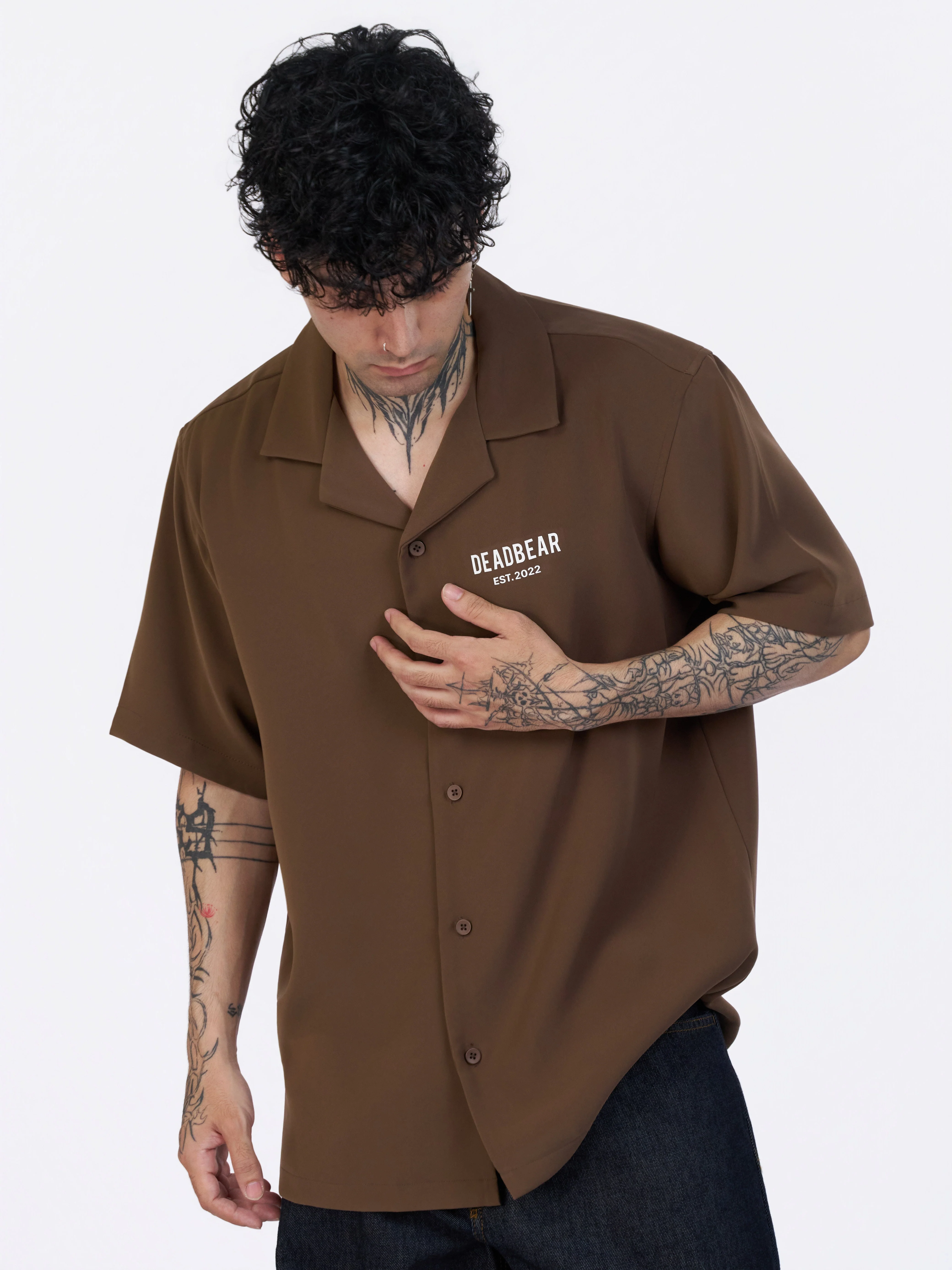 Bowling Shirt Caramel Brown - Image 4