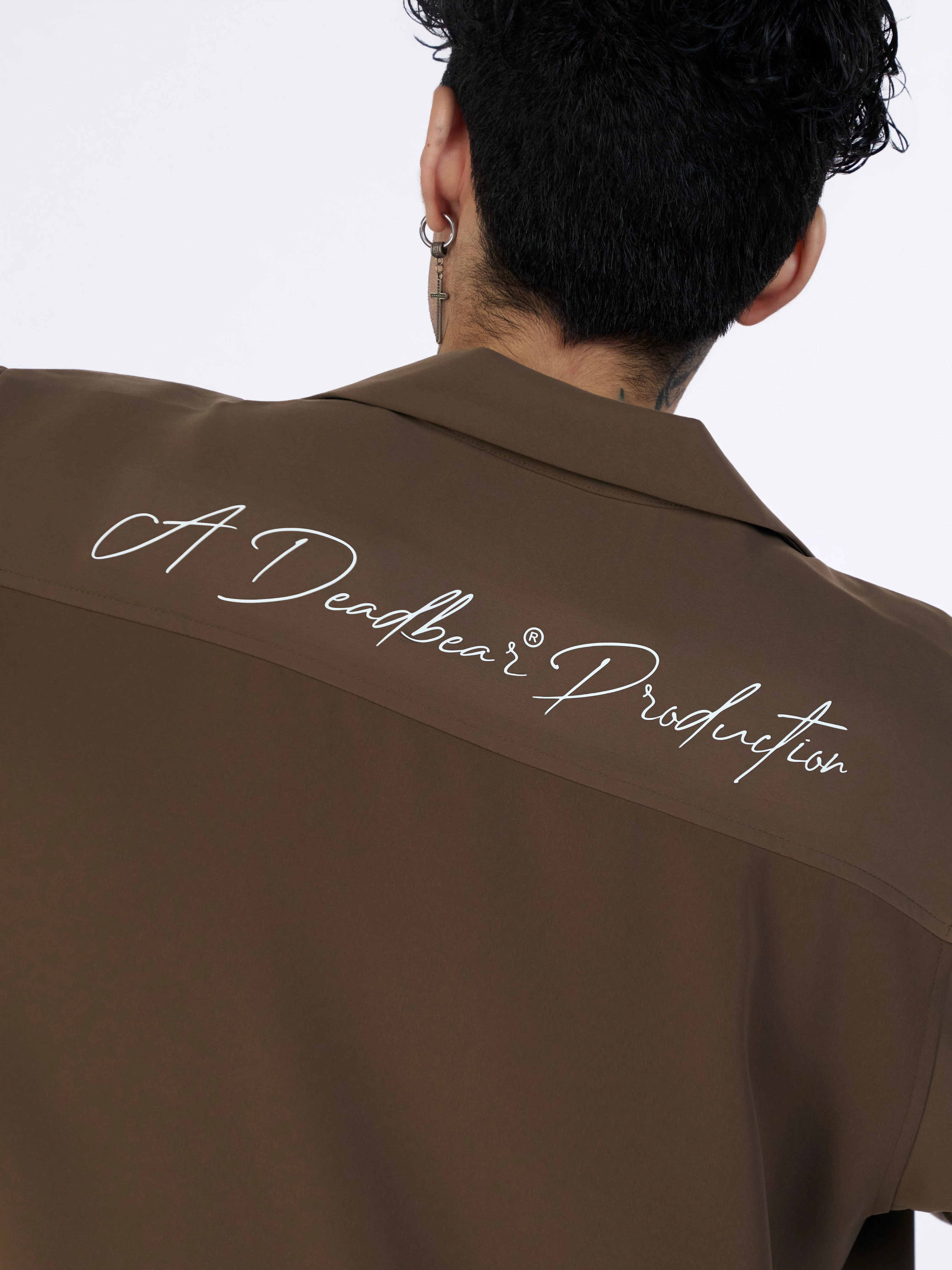 Bowling Shirt Caramel Brown - Image 7