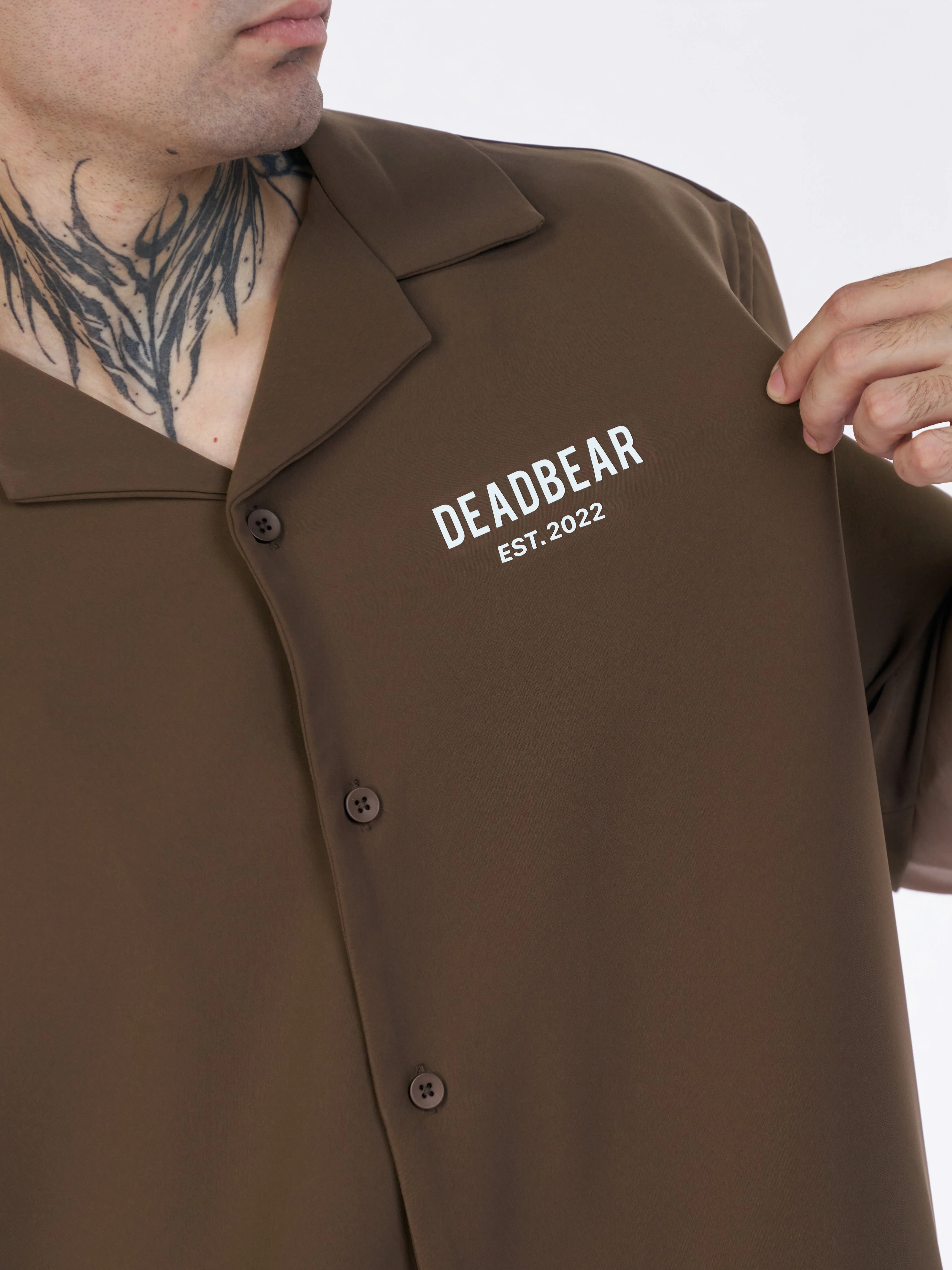 Bowling Shirt Caramel Brown - Image 8