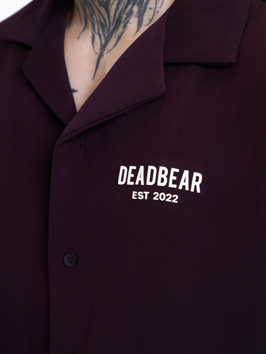 Bowling Shirt Deep Plum - Image 4